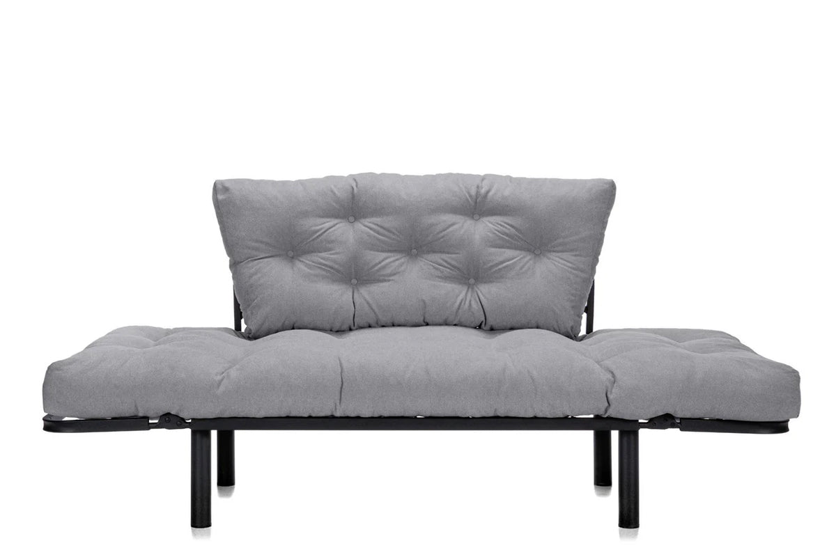 Canapea Extensibila 2 locuri SUNNY, pentru terasa, 155X70X85 cm, prestigehome.ro, Prestige Home, Prestige, balcon, gradina mobila, #color_gri-enjoy