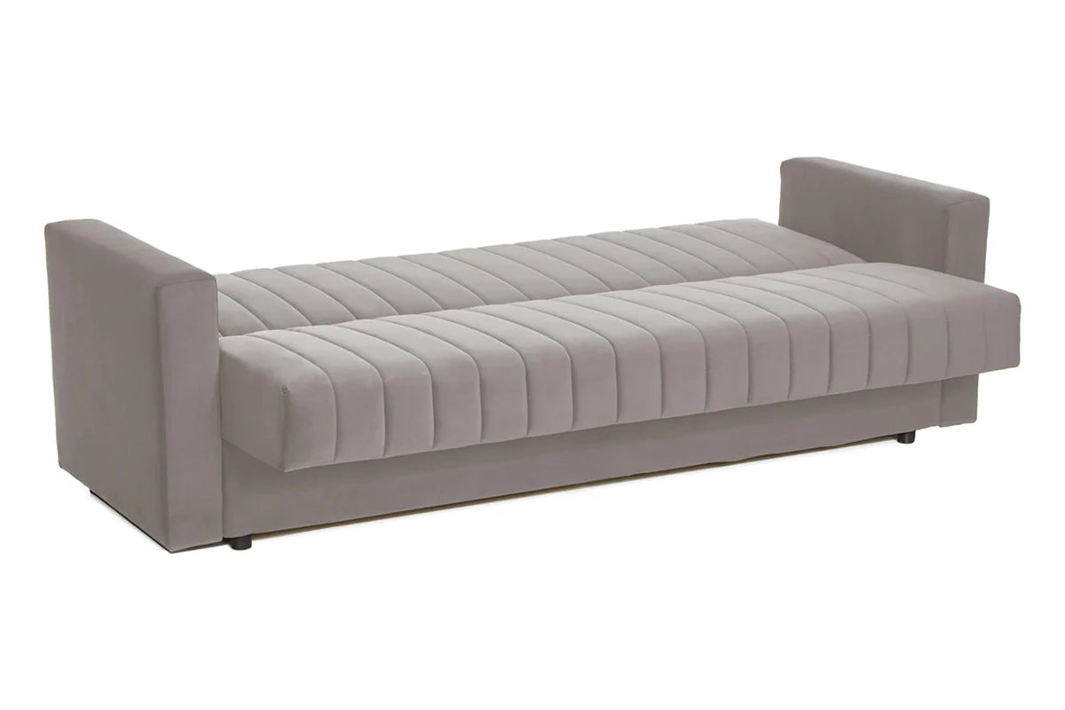 Canapea Extensibila 3 locuri Emerald, cu lada de depozitare 215x70x90 cm- Prestigehome.ro - Canapea - Prestige - #Color_velutto-Gri