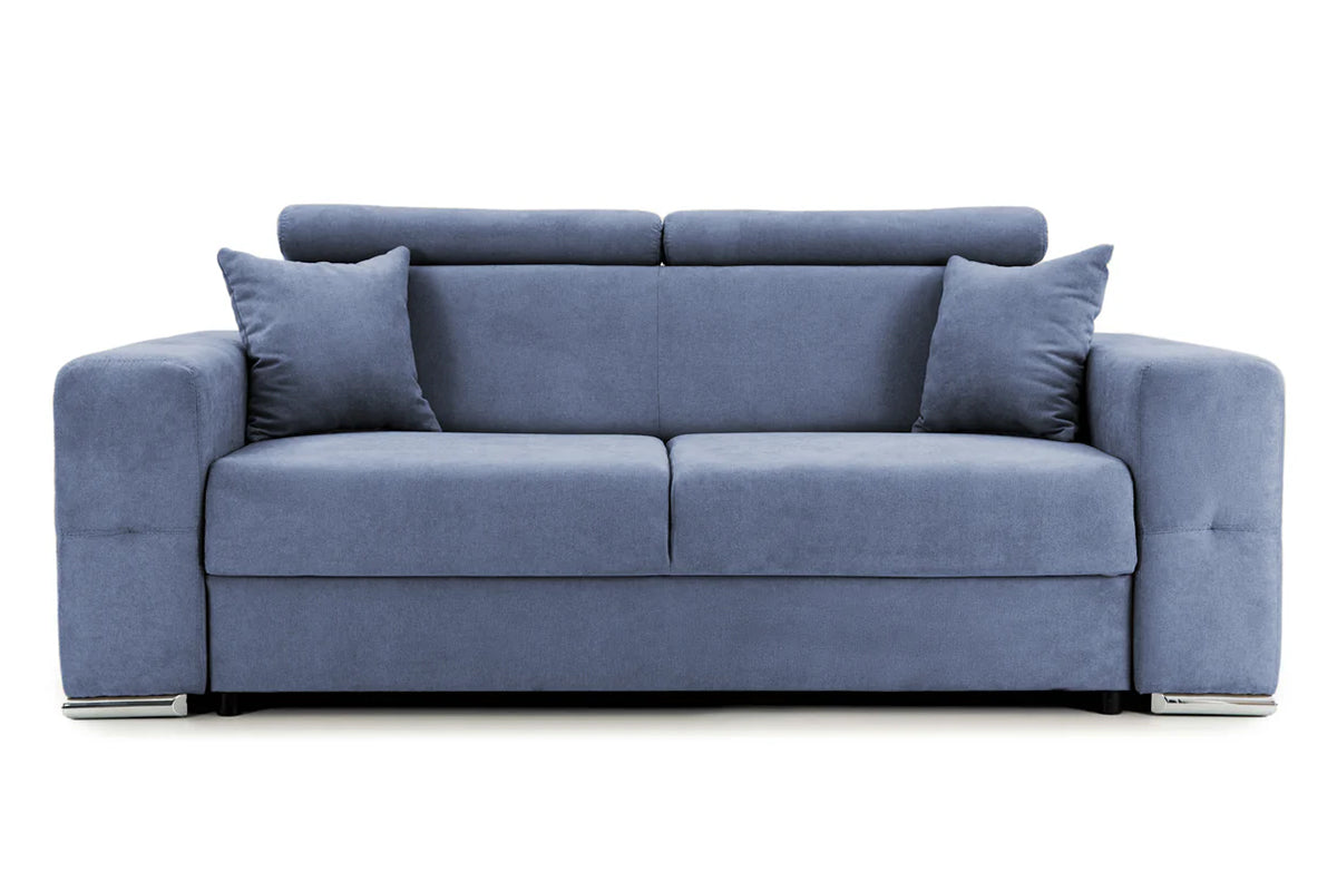 Canapea Fixă 2 locuri BELLAGIO, cu tetiere reglabile, 205x100x100 cm #color_Albastru-Inchis-Enjoy