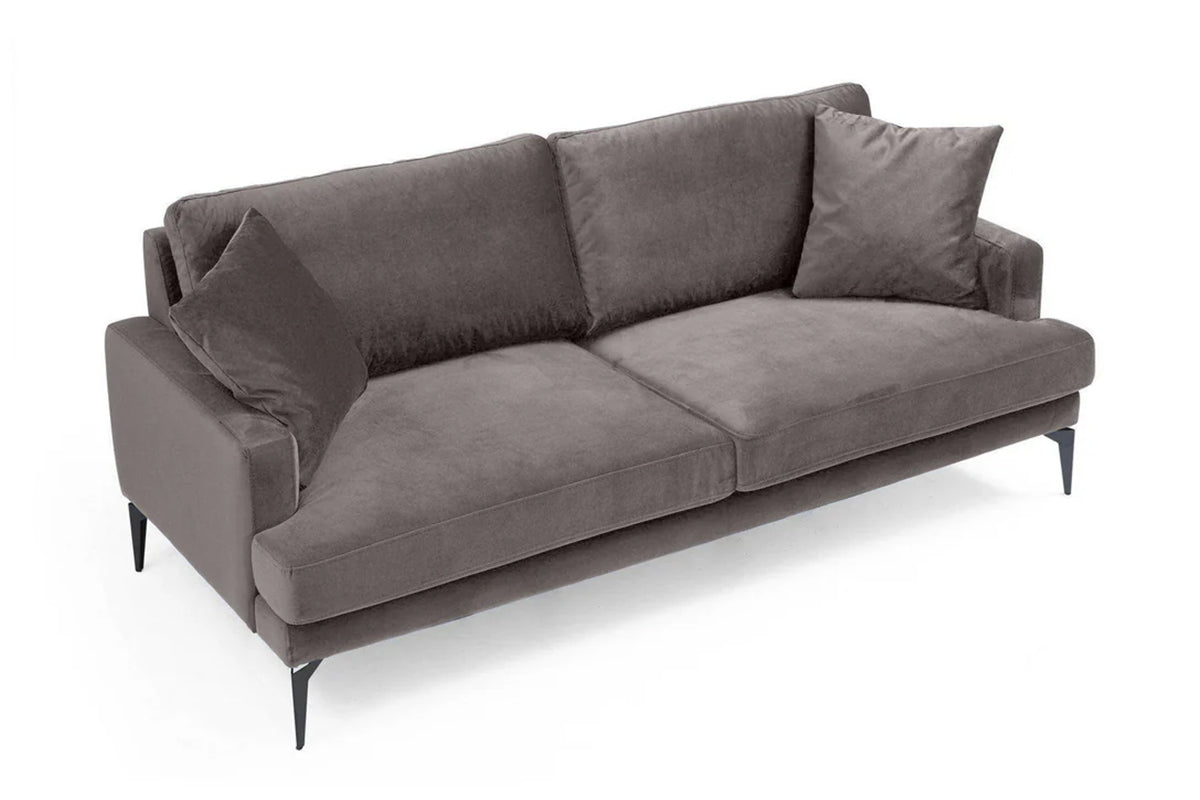 Canapea Fixă AZURRO, 2 locuri, 175x90x85 cm - Prestigehome.ro - Canapea - Prestige #color_Velutto-Gri