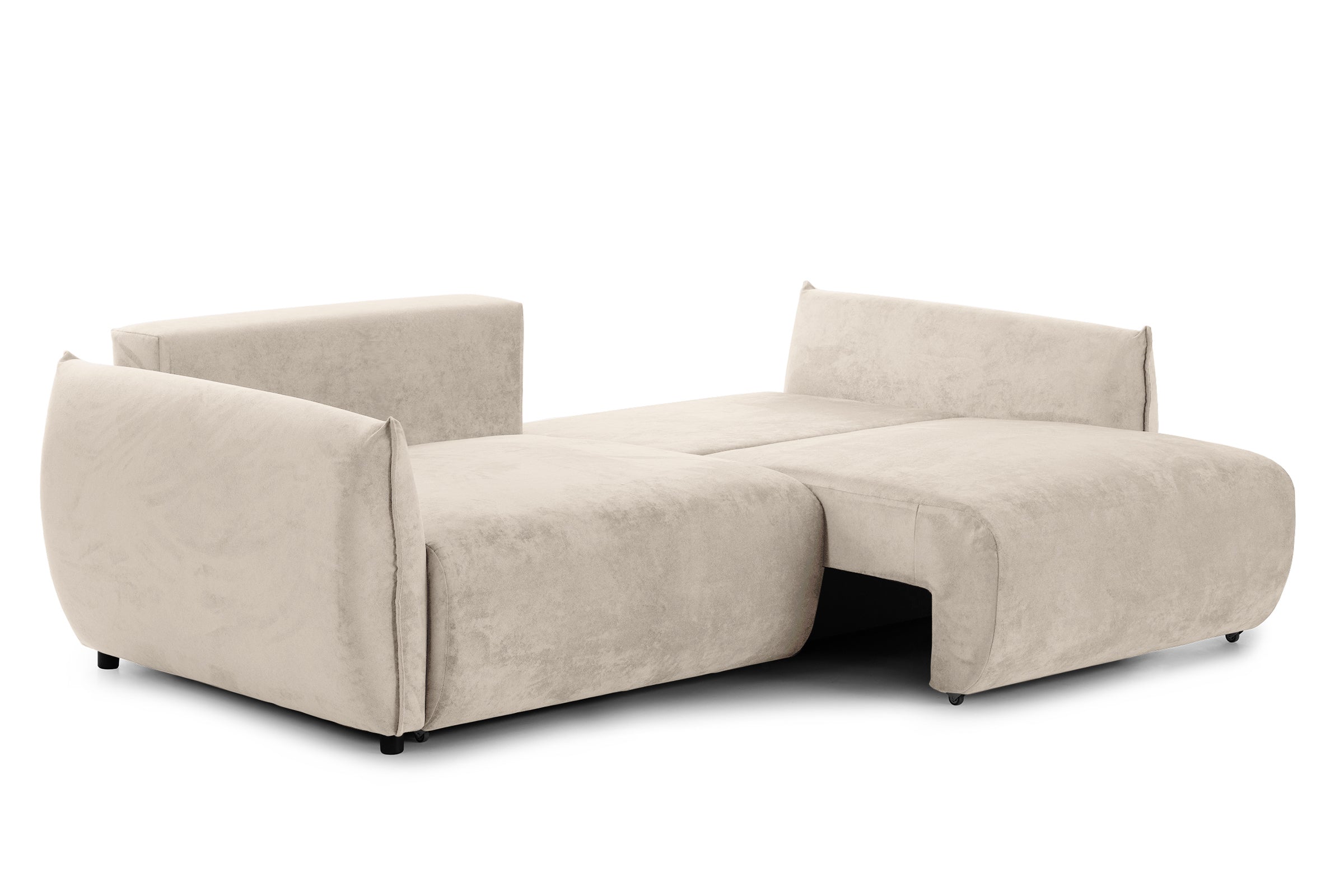 Canapea Extensibilă 3 locuri OSAKA, cu ladă depozitare, 238x110x90 cm #color_Bej-Havana