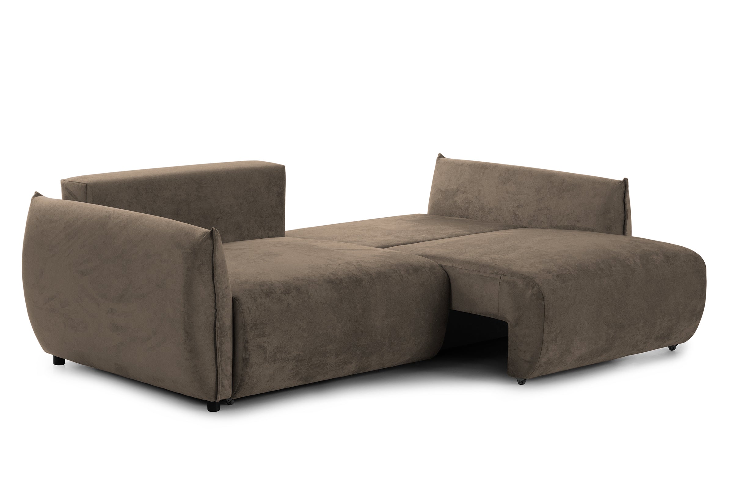 Canapea Extensibilă 3 locuri OSAKA, cu ladă depozitare, 238x110x90 cm #color_Cafe-Havana