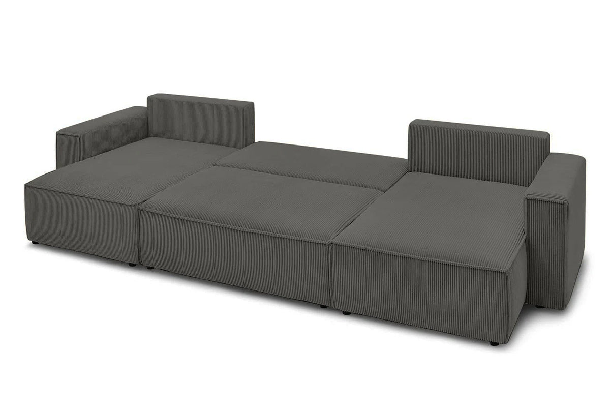 Colțar in formă de U Extensibil CLOUD, cu ladă de depozitare, 384x148x88cm - Prestigehome.ro - Coltar - Prestige - #color_Antracit-Zoom