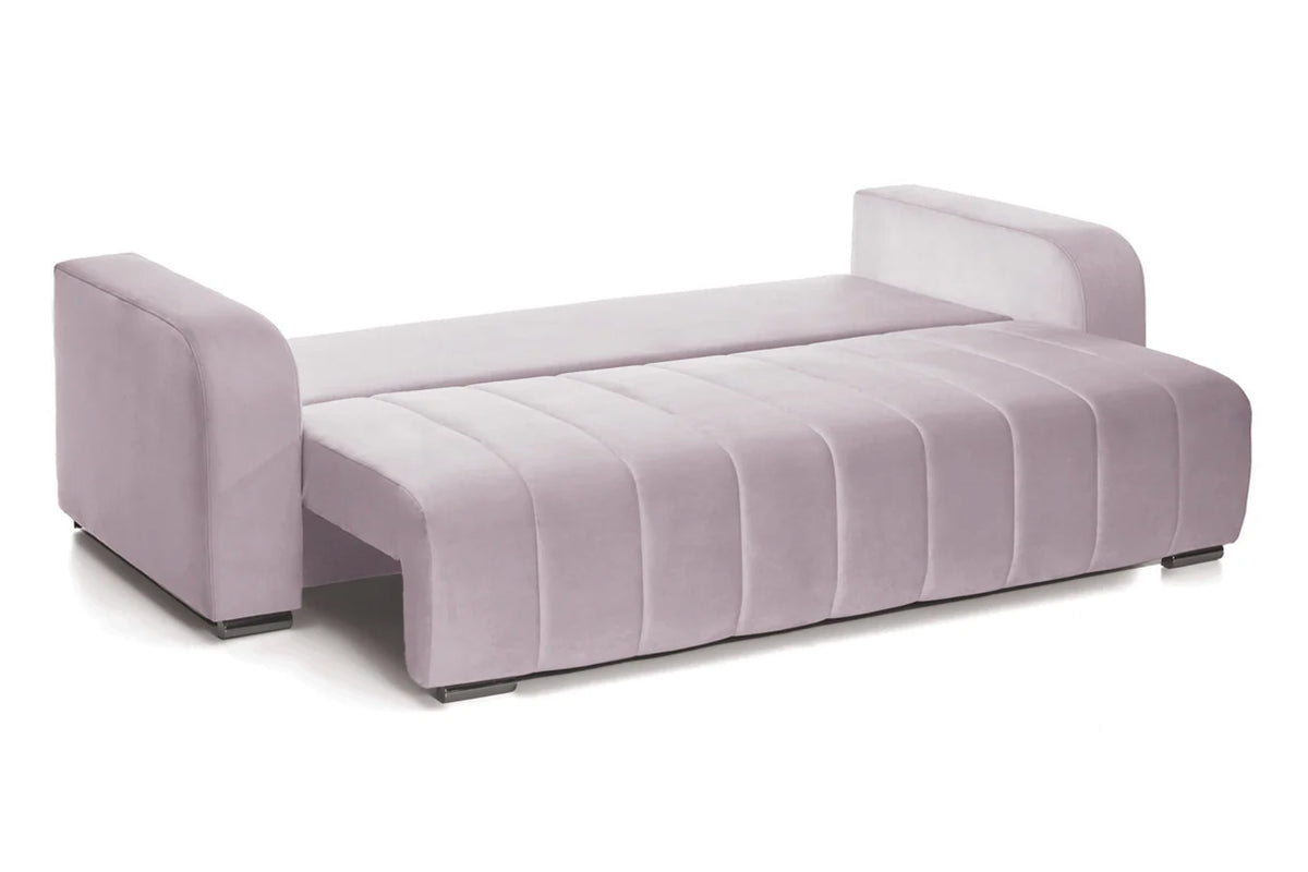 Canapea Extensibila 3 locuri Diego, cu lada de depozitare, 230x92x90 cm - Prestigehome.ro - Canapea - Prestige - #color_velutto-roz