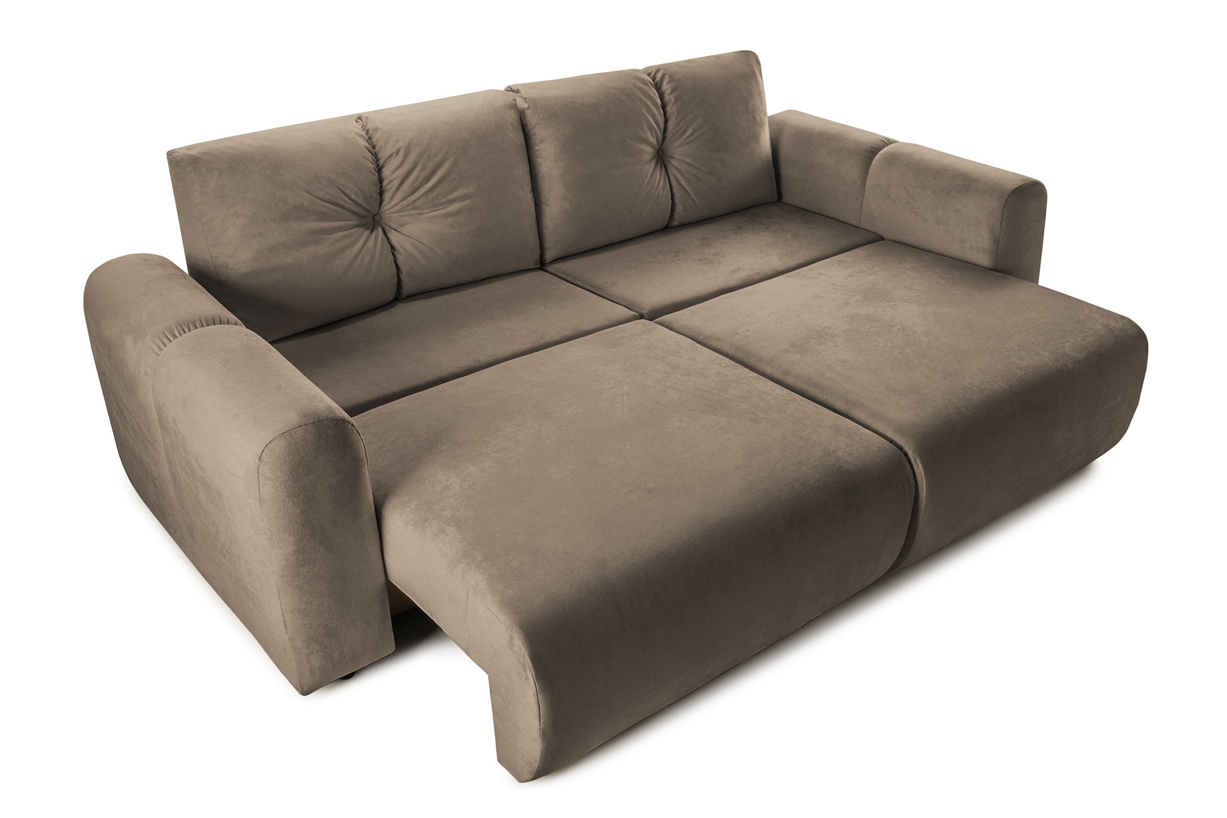 Canapea Extensibilă 3 locuri GEORGIA, cu 2 lăzi depozitare, 248x110x90 cm #color_Cafe-Havana