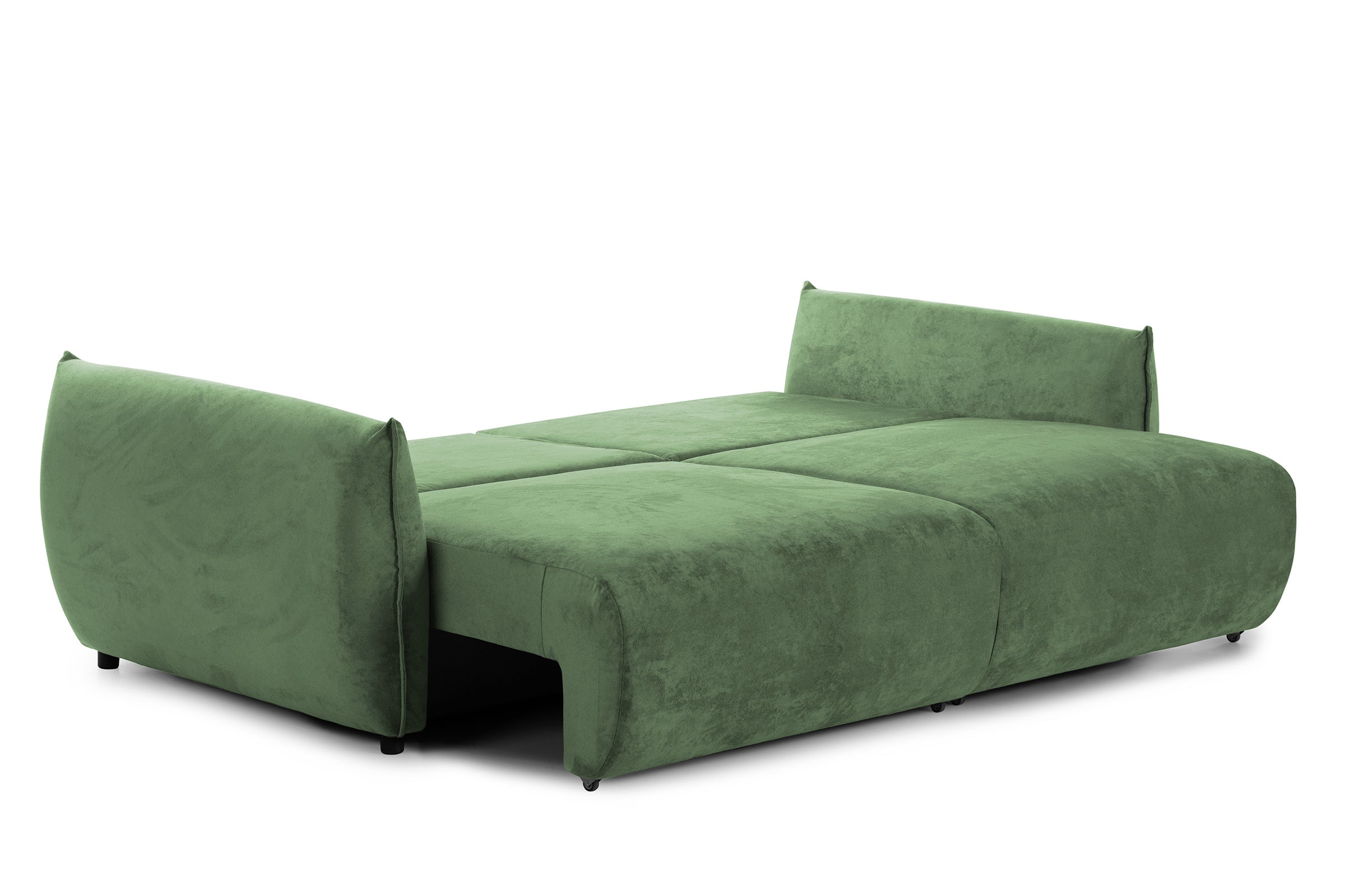 Canapea Extensibilă 3 locuri OSAKA, cu ladă depozitare, 238x110x90 cm #color_Verde-Havana