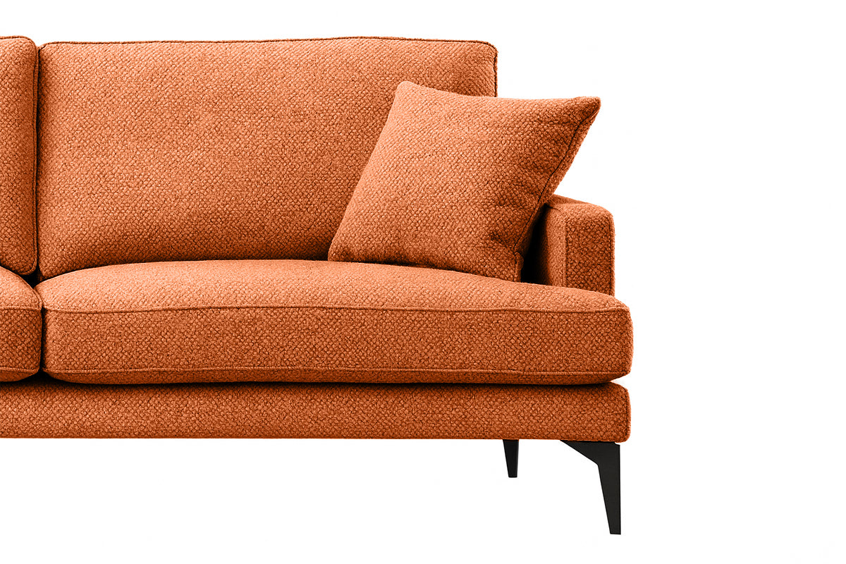 Colțar Fix AZURRO, cu ladă de depozitare, 280x90/180x85 cm - Prestigehome.ro - Colțar - Prestige #color_Portocaliu-Mystery