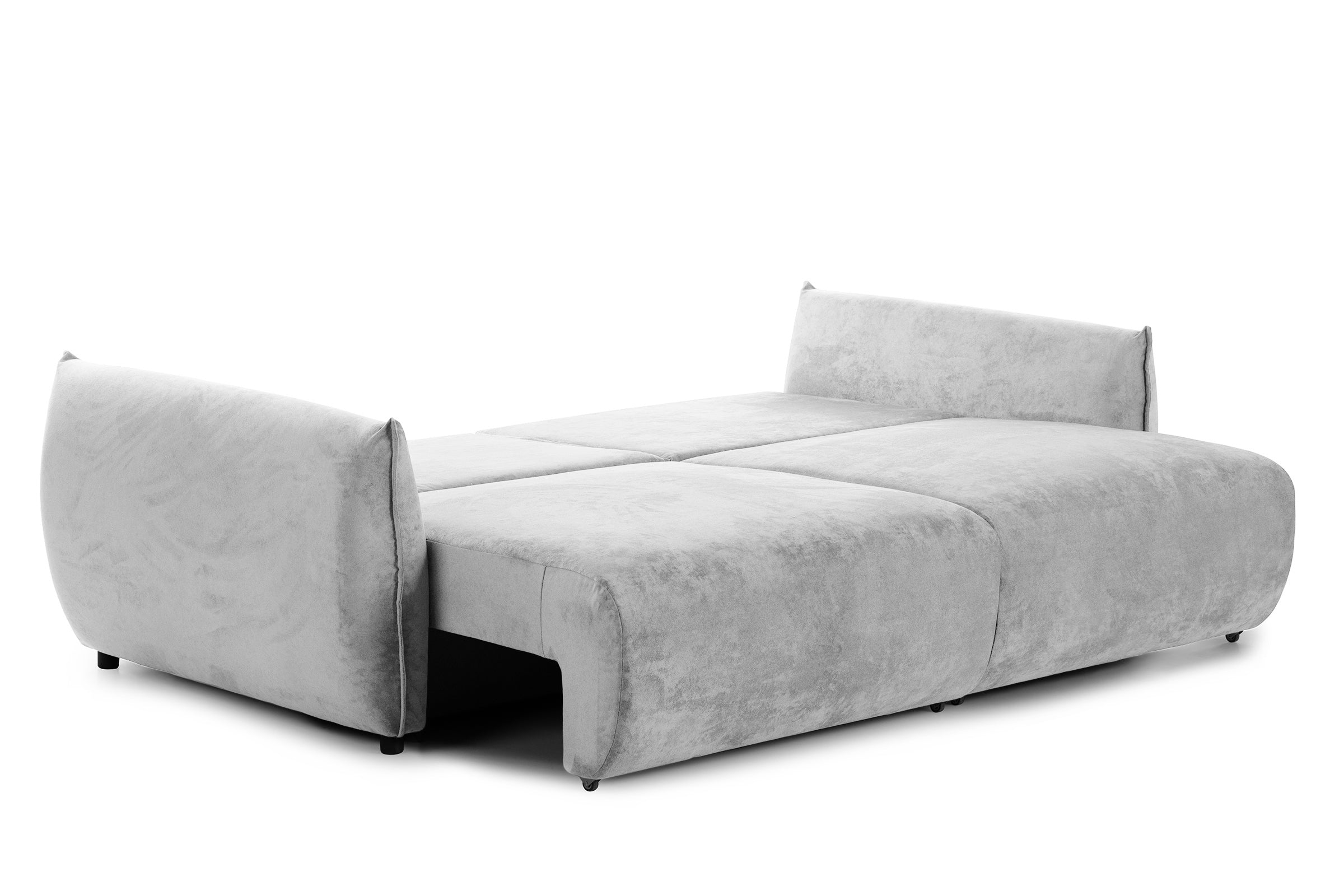 Canapea Extensibilă 3 locuri OSAKA, cu ladă depozitare, 238x110x90 cm #color_Gri-Deschis-Havana