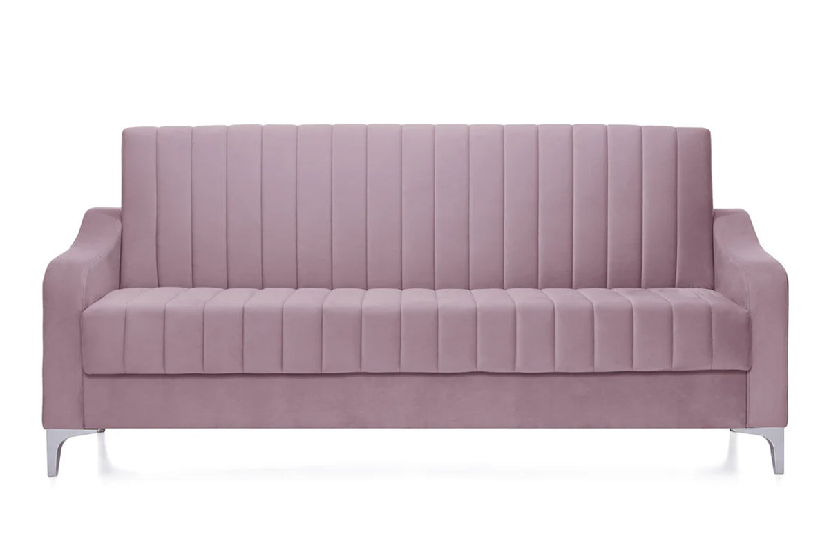 Canapea Extensibila 3 locuri AQUA, cu lada de depozitare, 212x70x97 cm - Prestigehome.ro - Canapea - Prestige - #color_swing-Roz