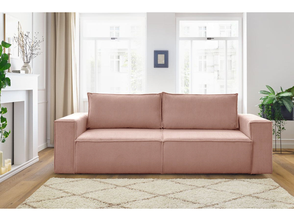 Canapea Extensibila 3 locuri Cloud, cu lada de depozitare, 240x87x85 cm - Prestigehome.ro - Canapea - Prestige - #color_Roz-Zoom