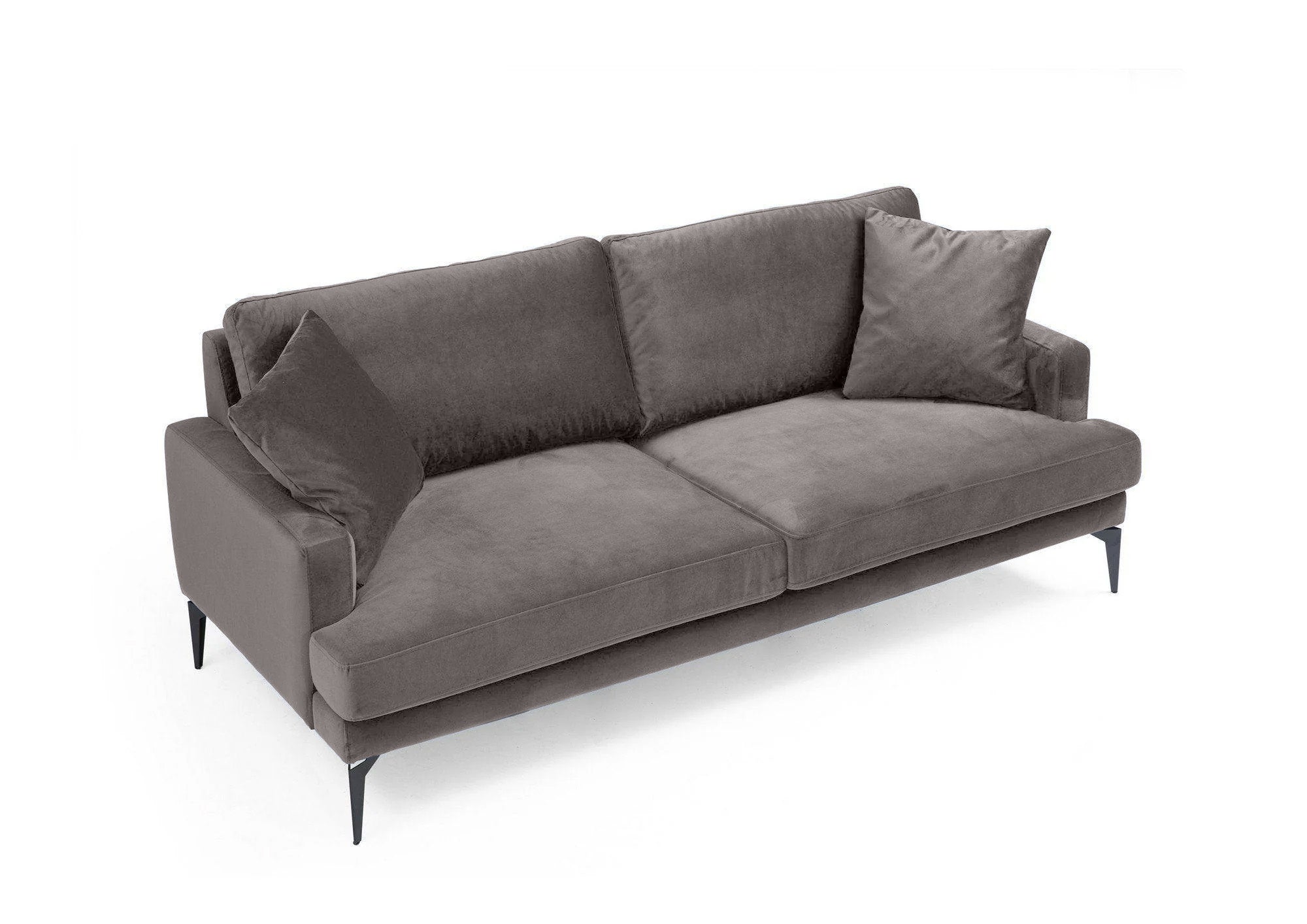 Canapea Fixă AZURRO, 2 locuri, 175x90x85 cm - Prestigehome.ro - Canapea - Prestige #color_Velutto-Gri