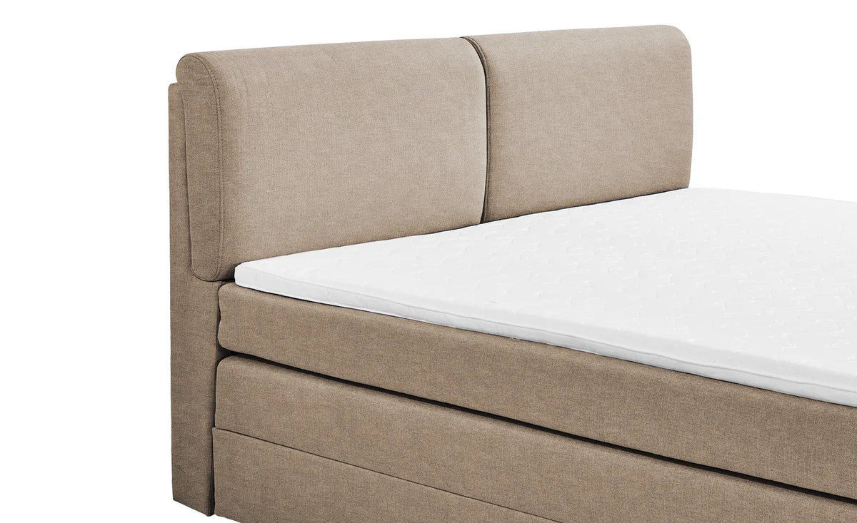 Pat Tapitat Charlotte, cu lada de depozitare, Gri, Prestigehome.ro, Prestige, #Color_bej-enjoy