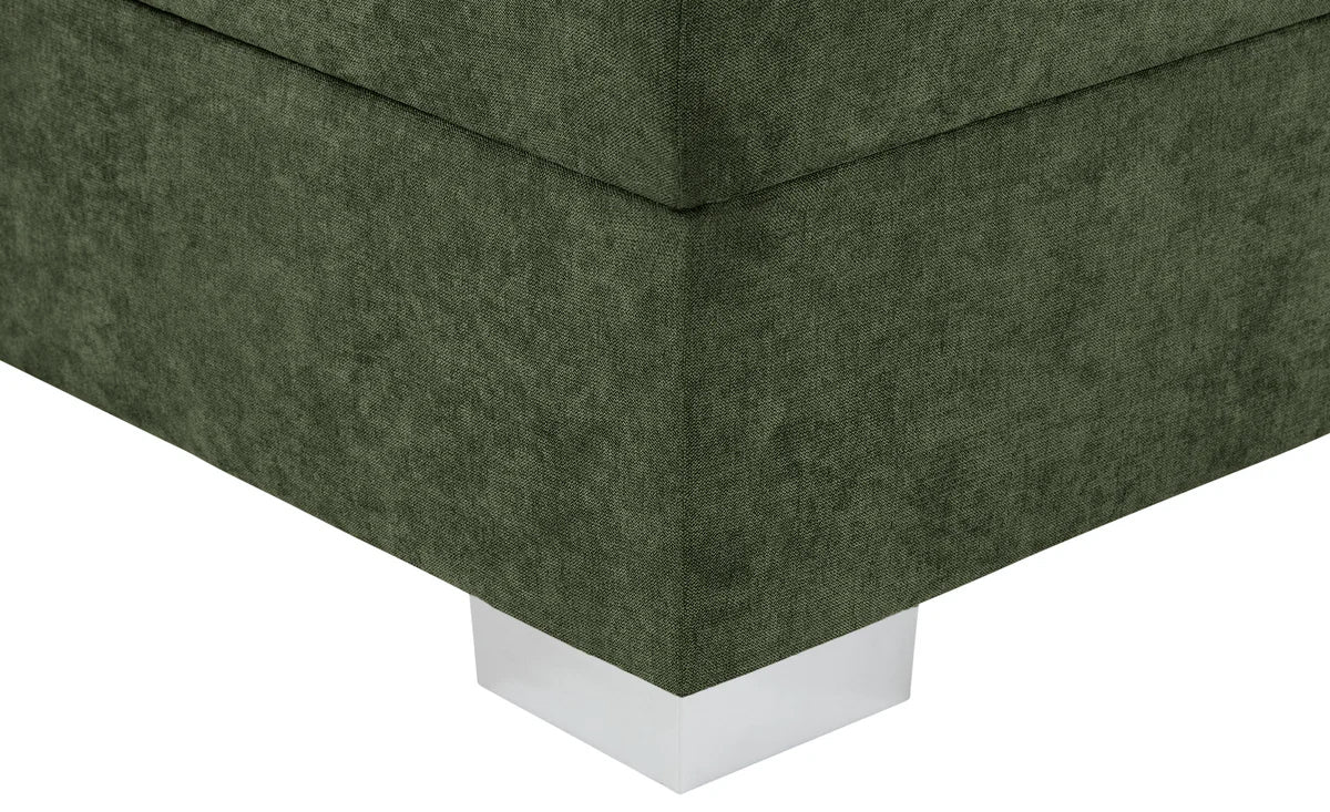 Pat Tapitat Charlotte, cu lada de depozitare, Gri, Prestigehome.ro, Prestige, #Color_Verde-Enjoy