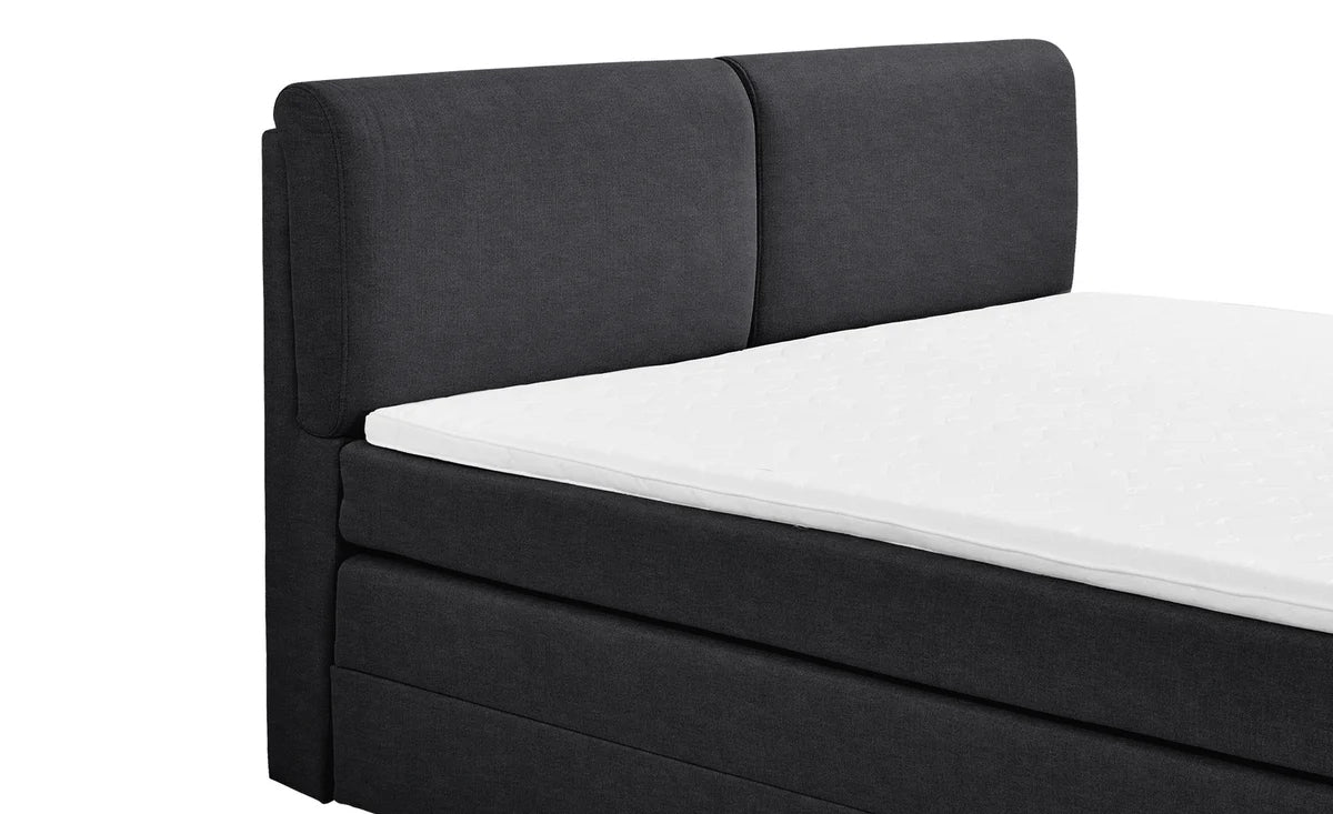 Pat Tapitat Charlotte, cu lada de depozitare, Gri, Prestigehome.ro, Prestige, #Color_gri-inchis-enjoy