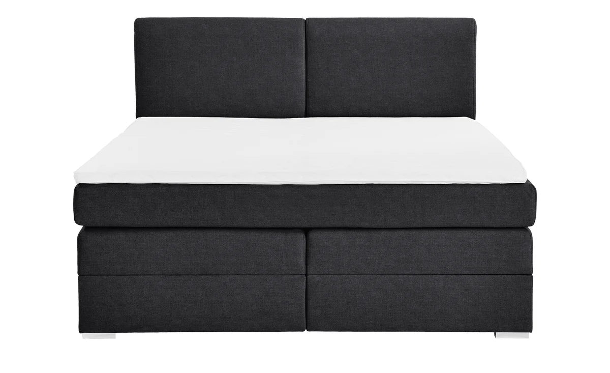 Pat Tapitat Charlotte, cu lada de depozitare, Gri, Prestigehome.ro, Prestige, #Color_gri-inchis-enjoy