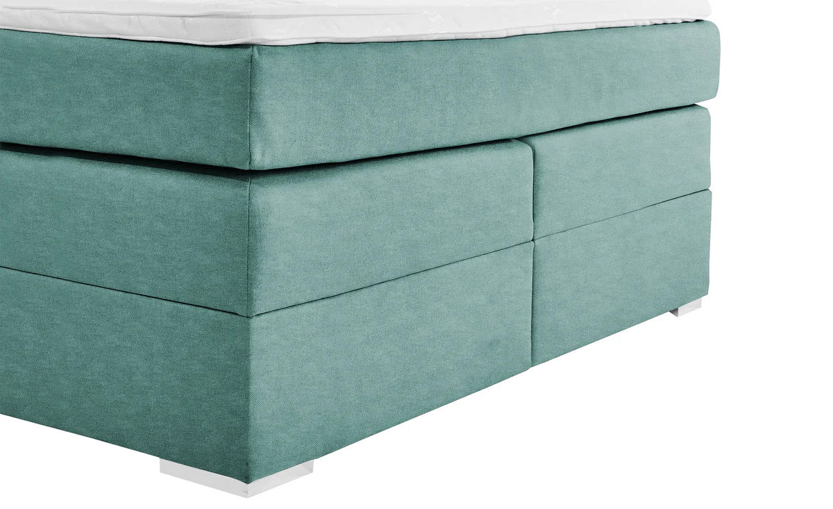 Pat Tapitat Charlotte, cu lada de depozitare, Gri, Prestigehome.ro, Prestige, #Color_menta-enjoy