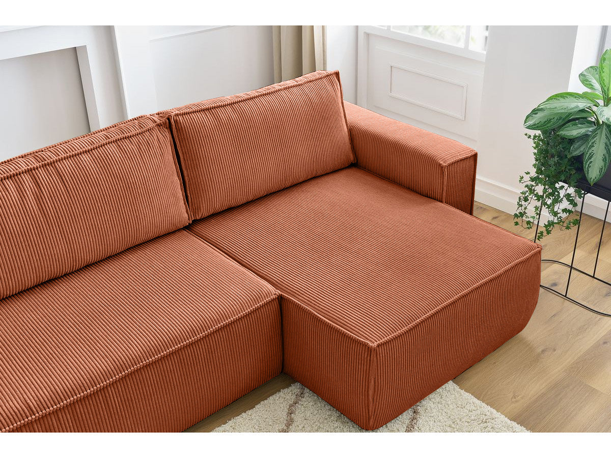 Colțar in formă de U Extensibil CLOUD, cu ladă de depozitare, 384x148x88cm - Prestigehome.ro - Coltar - Prestige - #color_Maro-Zoom