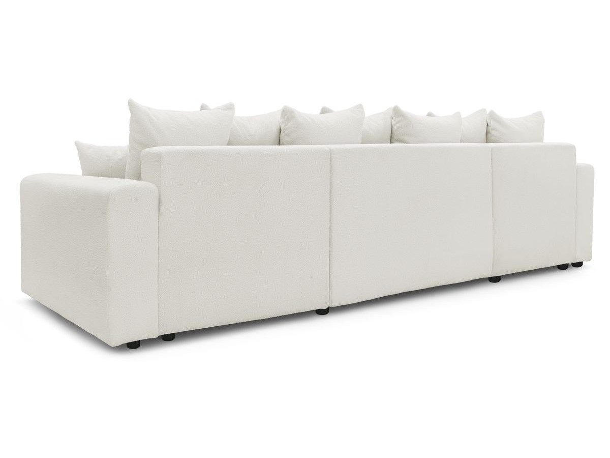 Colțar Panoramic Extensibil LIVIGNO, cu ladă de depozitare, 386x153x95 cm - Prestigehome.ro - Canapea - Prestige #color_Alb-Anthology