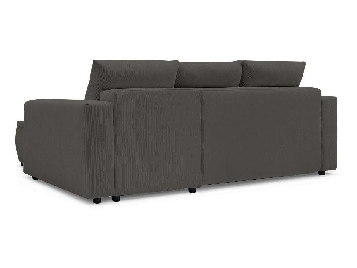 Colțar Extensibil HALSON, cu ladă de depozitare, șezlong interschimbabil, 256x158x90 cm - Prestigehome.ro - Colțar - Prestige #color_Antracit-Fjord