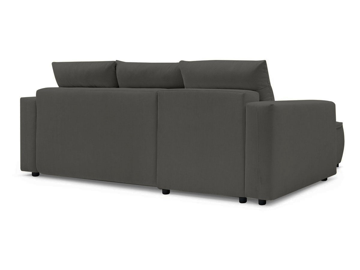 Colțar Extensibil HALSON, cu ladă de depozitare, șezlong interschimbabil, 256x158x90 cm - Prestigehome.ro - Colțar - Prestige #color_Antracit-Fjord