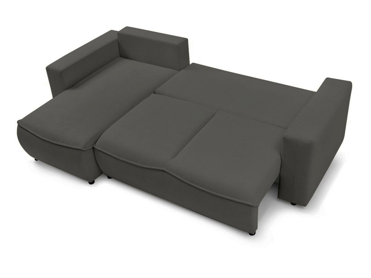 Colțar Extensibil HALSON, cu ladă de depozitare, șezlong interschimbabil, 256x158x90 cm - Prestigehome.ro - Colțar - Prestige #color_Antracit-Fjord