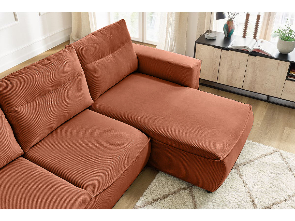 Colțar Extensibil HALSON, cu ladă de depozitare, șezlong interschimbabil, 256x158x90 cm - Prestigehome.ro - Colțar - Prestige #color_Maro-Fjord