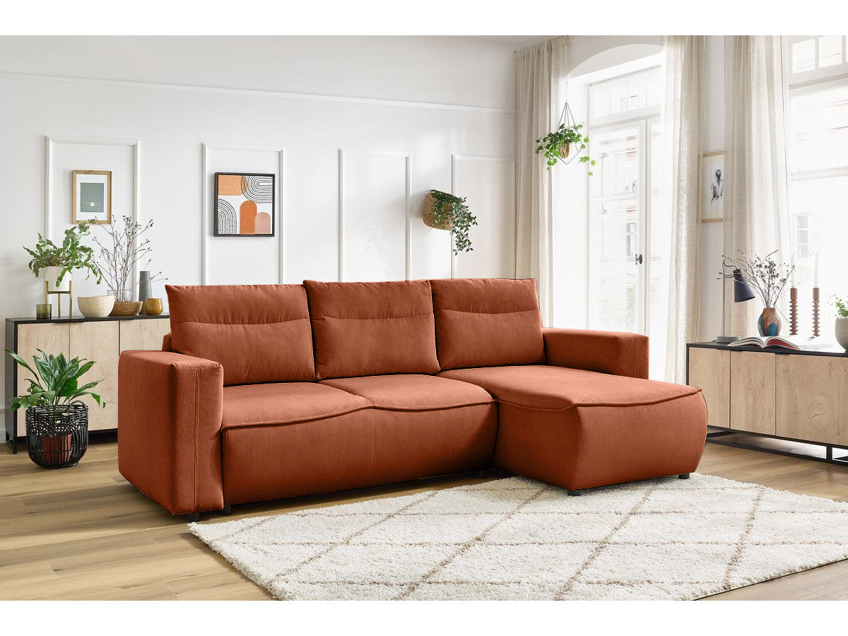 Colțar Extensibil HALSON, cu ladă de depozitare, șezlong interschimbabil, 256x158x90 cm - Prestigehome.ro - Colțar - Prestige #color_Maro-Fjord