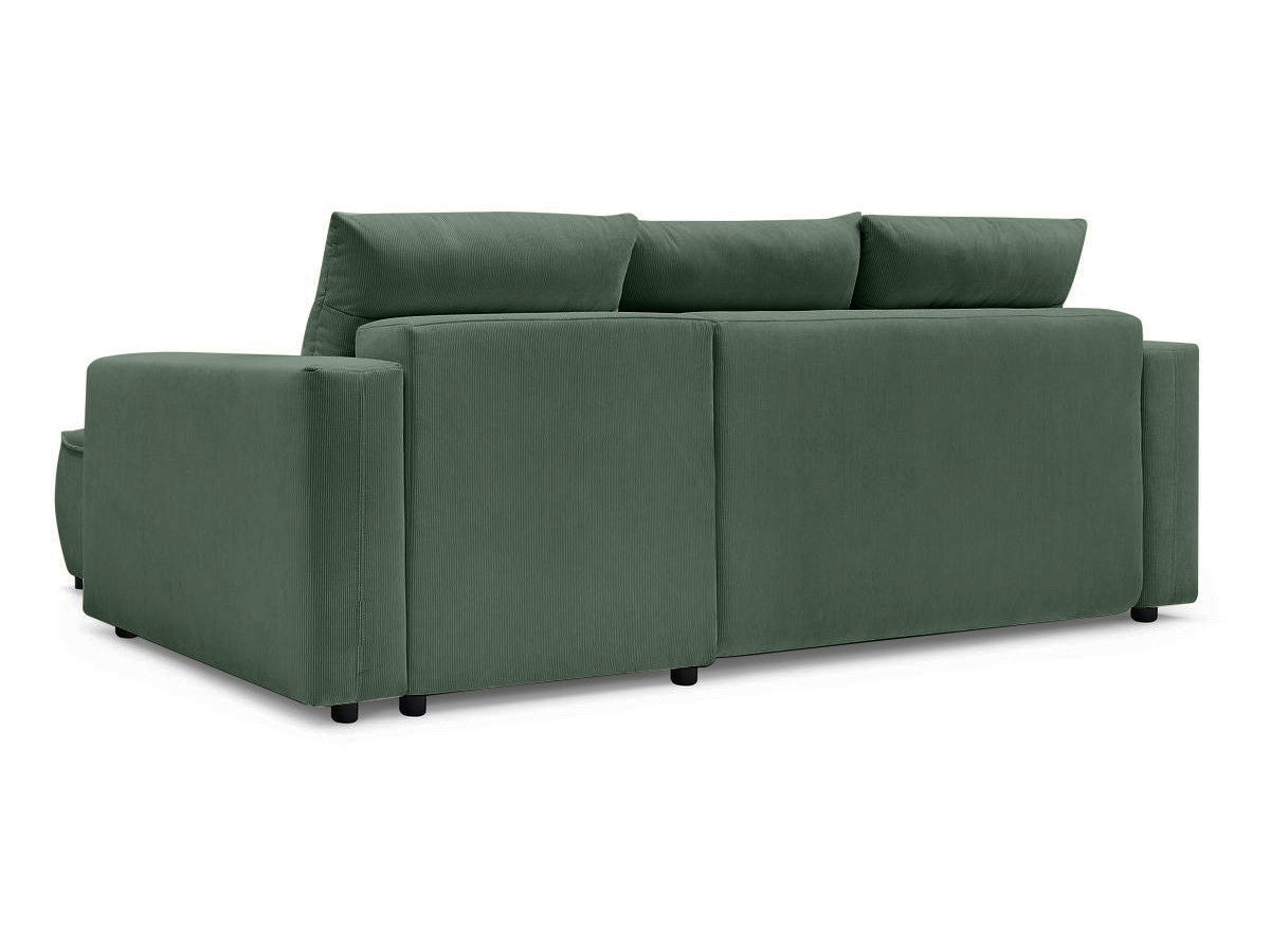 Colțar Extensibil HALSON, cu ladă de depozitare, șezlong interschimbabil, 256x158x90 cm - Prestigehome.ro - Colțar - Prestige #color_Verde-Fjord