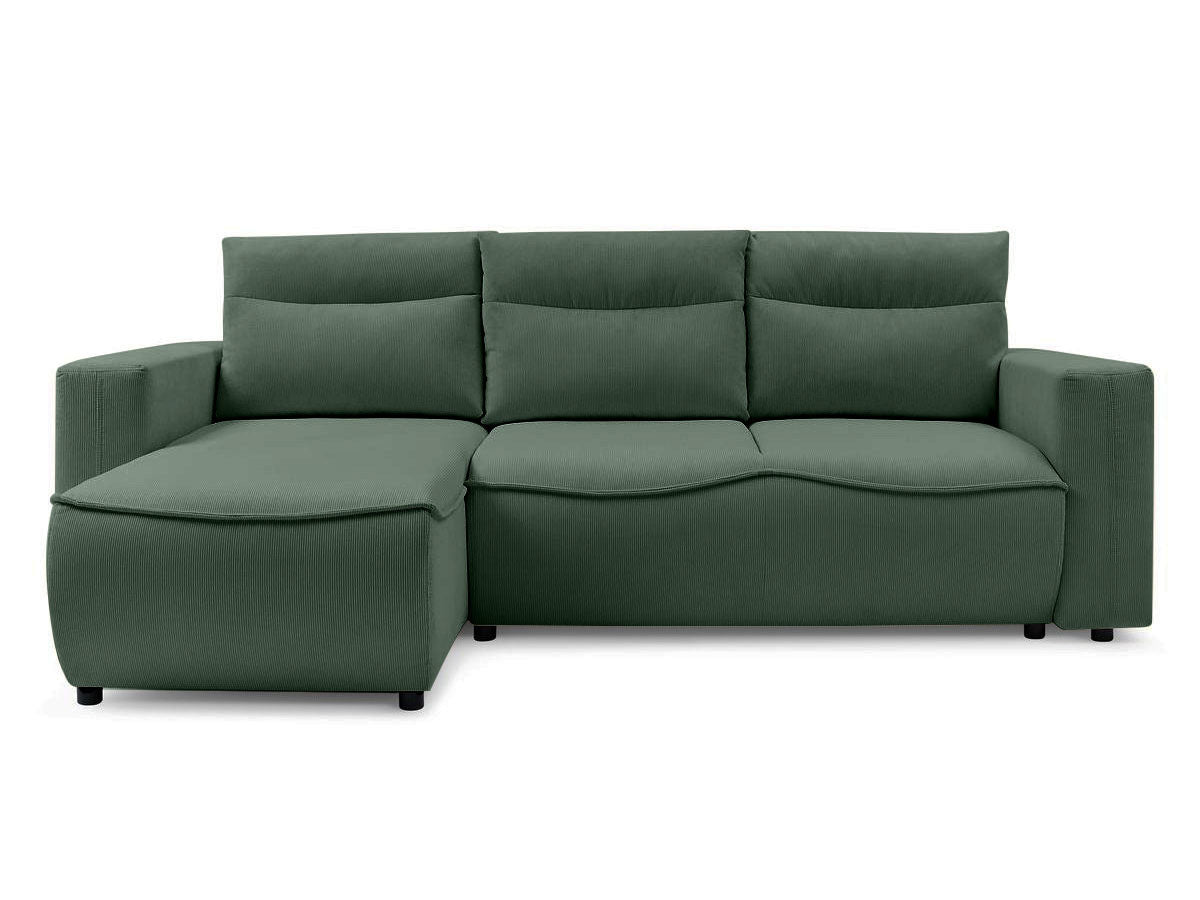 Colțar Extensibil HALSON, cu ladă de depozitare, șezlong interschimbabil, 256x158x90 cm - Prestigehome.ro - Colțar - Prestige #color_Verde-Fjord