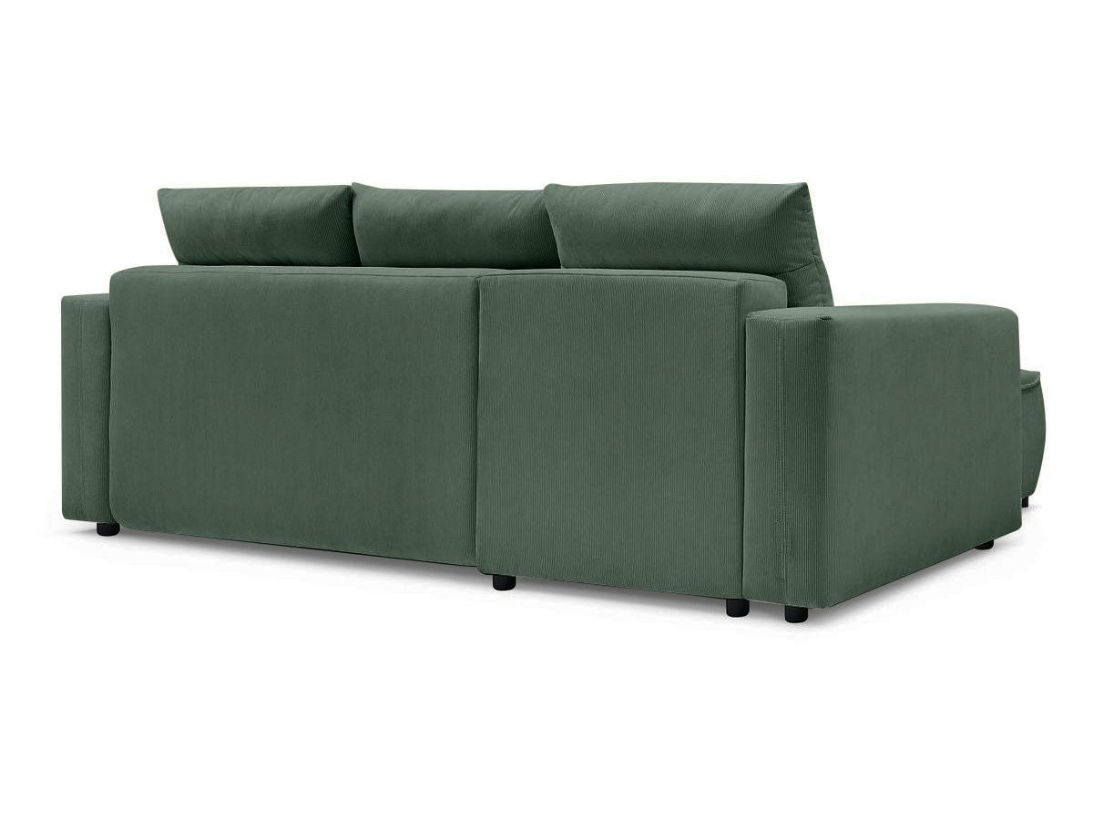 Colțar Extensibil HALSON, cu ladă de depozitare, șezlong interschimbabil, 256x158x90 cm - Prestigehome.ro - Colțar - Prestige #color_Verde-Fjord
