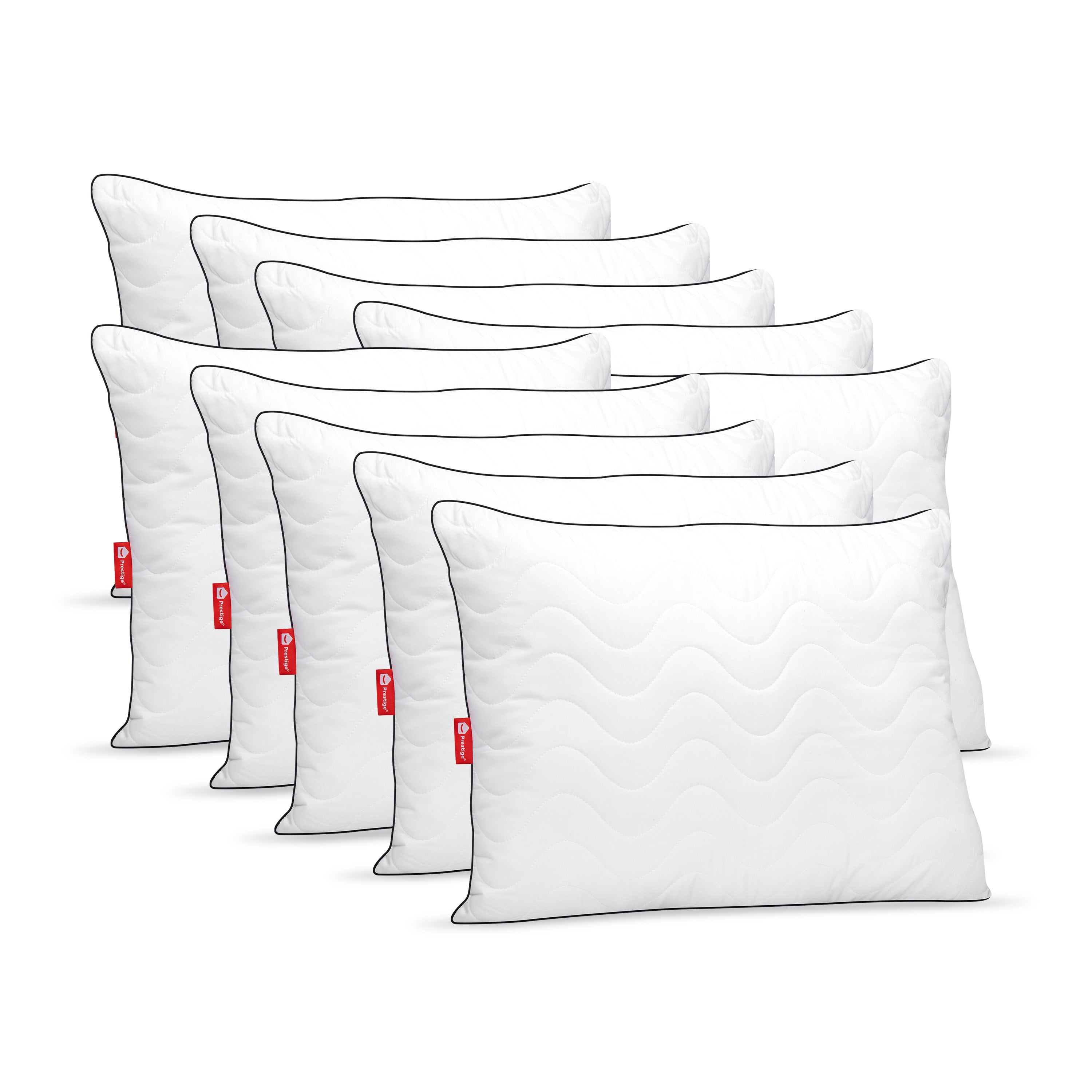 Set 10 x Perne Comfort Plus cu microfibră, husă microfibră, 50x70 cm-Seturi Perne-Prestige Home-Prestige Home