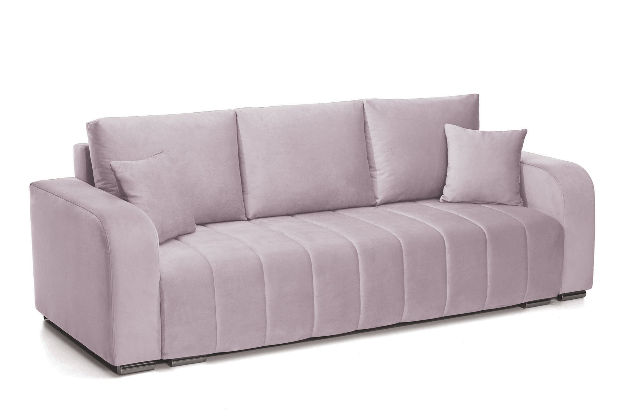 Canapea Extensibila 3 locuri Diego, cu lada de depozitare, 230x92x90 cm - Prestigehome.ro - Canapea - Prestige - #color_velutto-roz