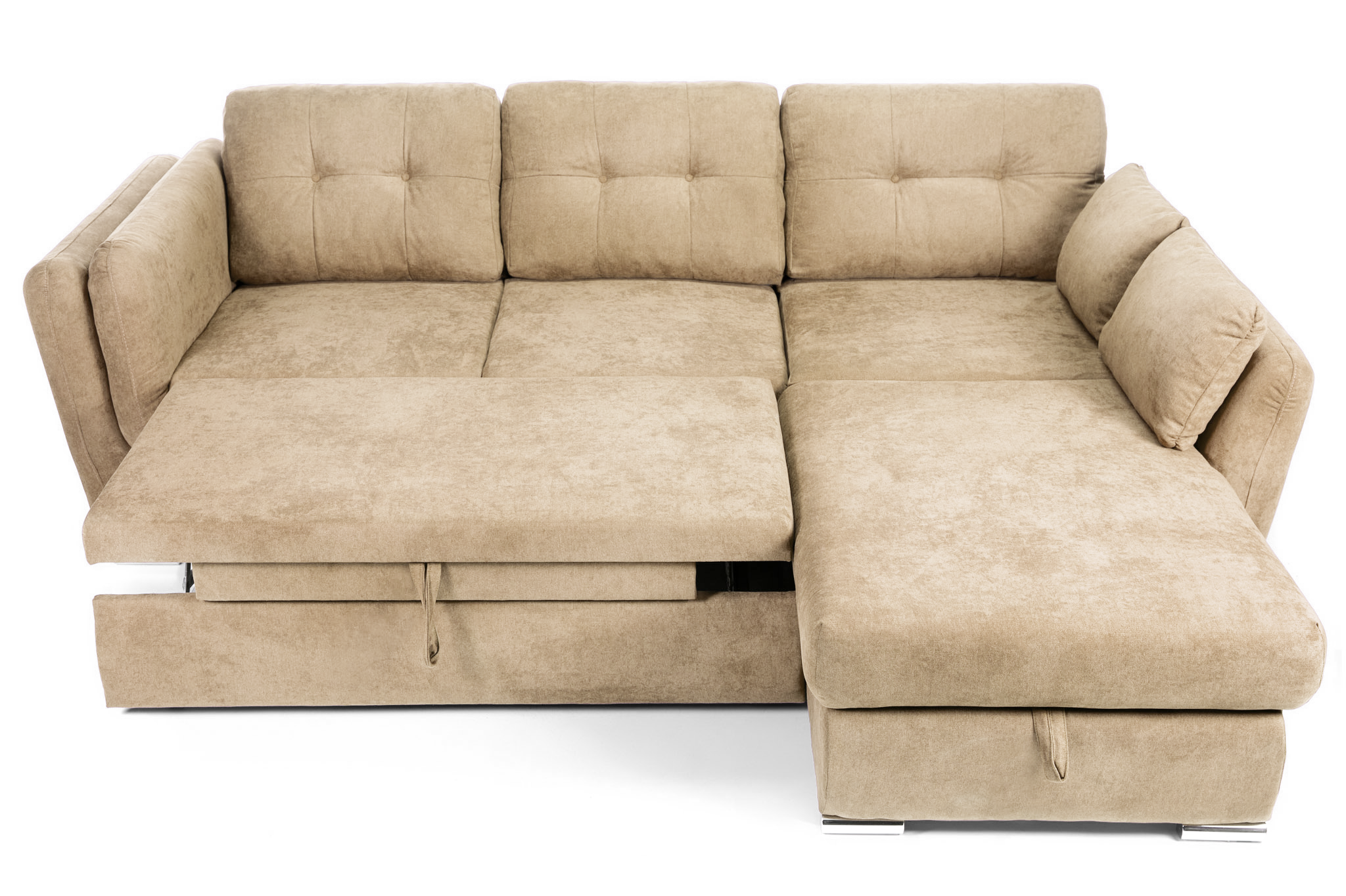 Colțar Extensibil JAZZ, cu ladă depozitare, 245 x 205 x 90 cm, #color_Bej-enjoy