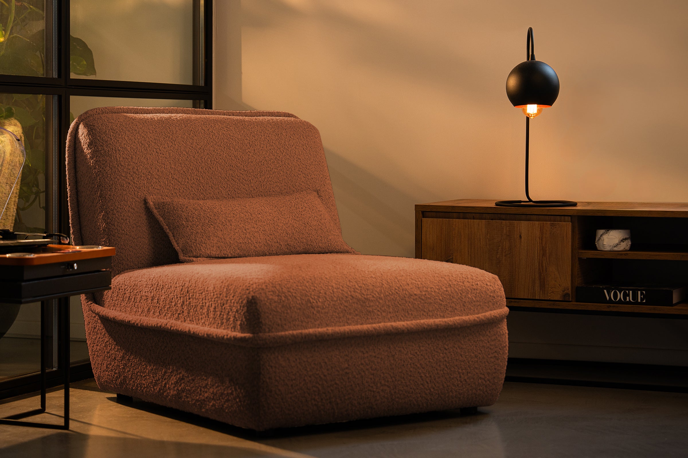 Fotoliu Nor, 80x100x78 cm, #color_Caramiziu-Anthology