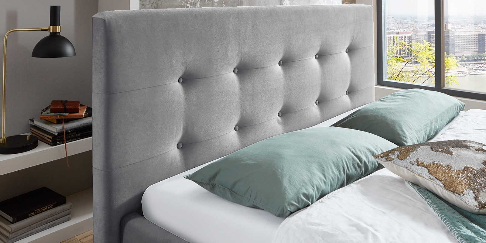 Pachet Pat + Saltea 120x200 Cozy Single-Seturi Paturi + Saltele-Prestige Home-Swing-Gri-Prestige Home