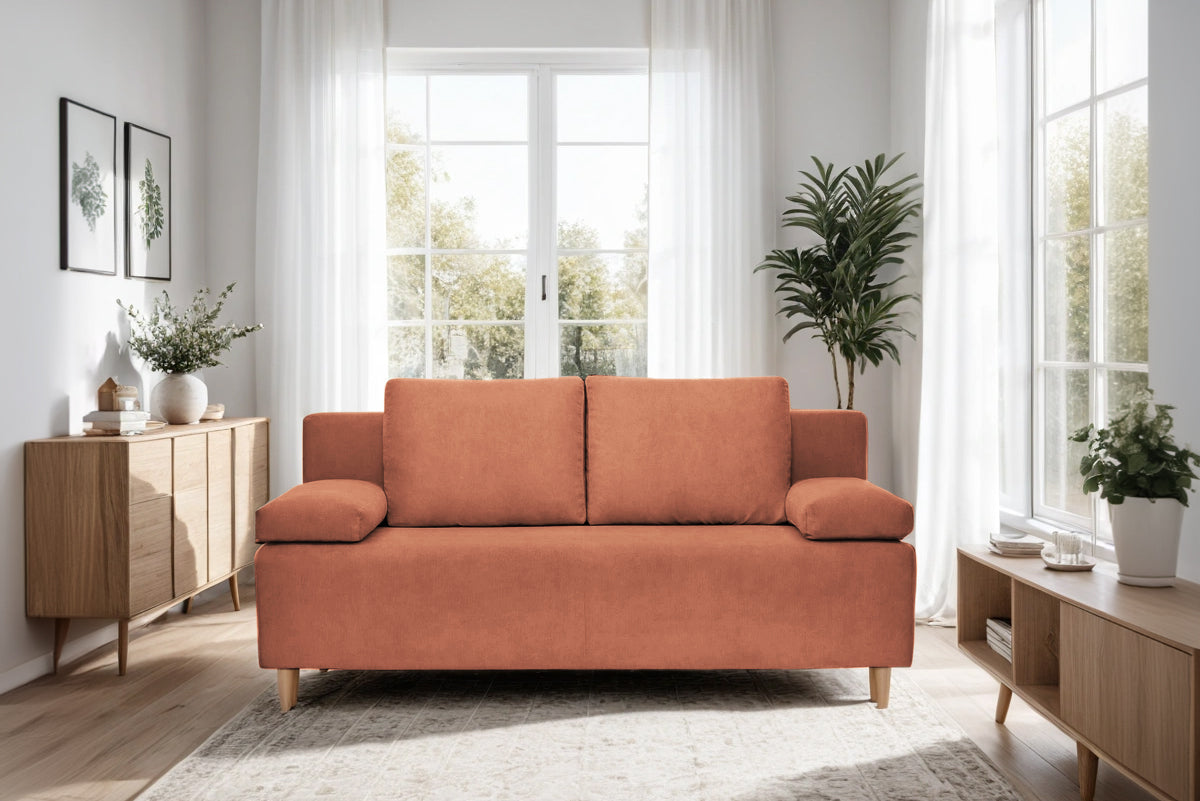 Canapea Extensibila 3 locuri Candy, cu lada de depozitare, 190x95x100cm - Prestigehome.ro - Canapea - Prestige - #color_Maro-Fjord