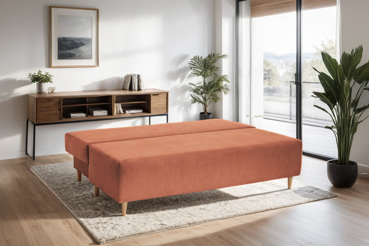 Canapea Extensibila 3 locuri Candy, cu lada de depozitare, 190x95x100cm - Prestigehome.ro - Canapea - Prestige - #color_Maro-Fjord