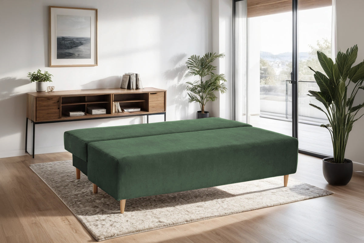 Canapea Extensibila 3 locuri Candy, cu lada de depozitare, 190x95x100cm - Prestigehome.ro - Canapea - Prestige - #color_Verde-Fjord