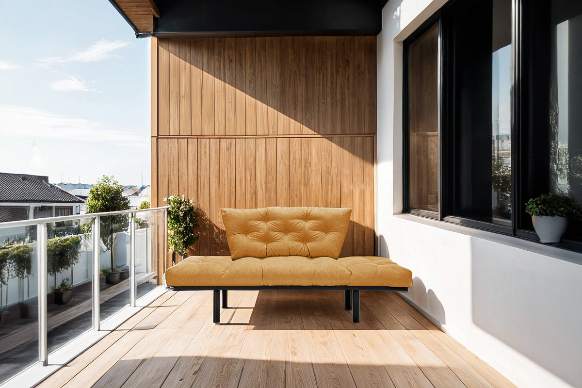 Canapea Extensibila 2 locuri SUNNY, pentru terasa, 155X70X85 cm, prestigehome.ro, Prestige Home, Prestige, balcon, gradina mobila, #color_mango-enjoy