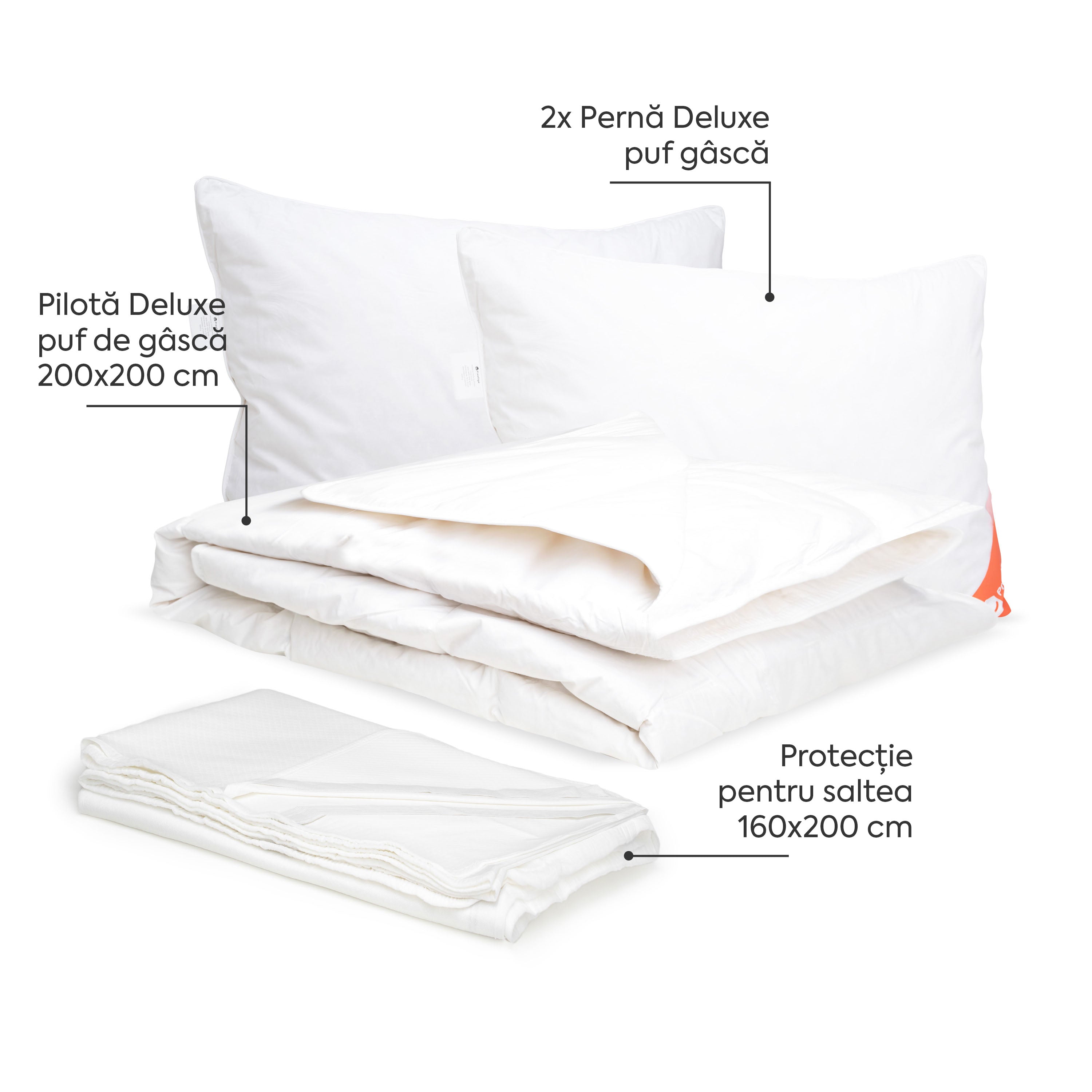 Pachet Deluxe Double-Seturi Perne + Pilote-Prestige Home-Prestige Home