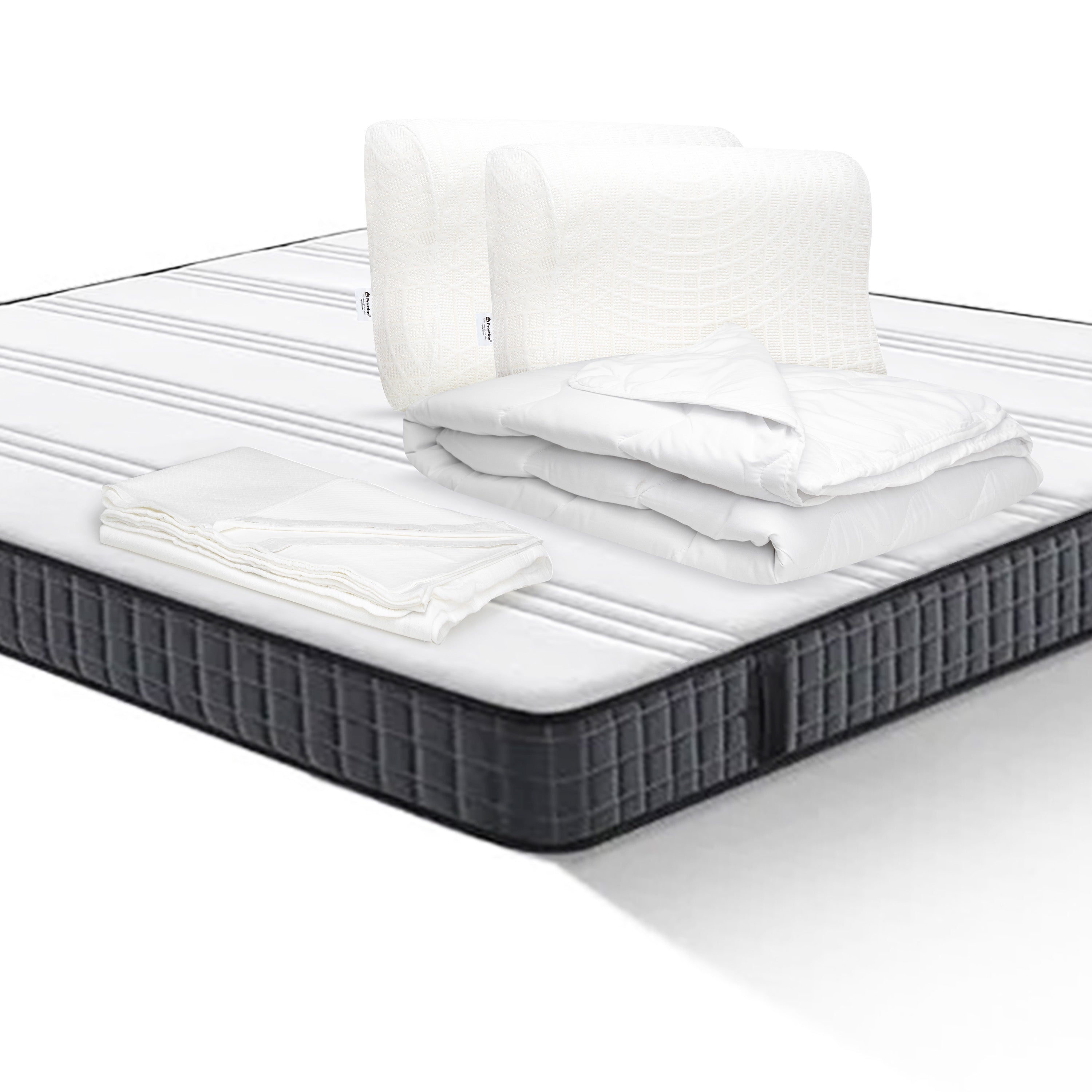 Pachet Saltea 160x200 Memory Double-Seturi Saltele + Perne + Pilote-Prestige Home-Prestige Home