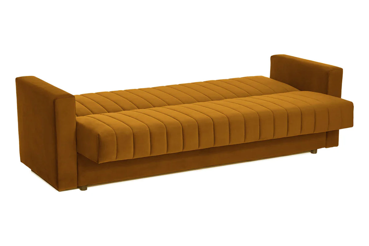 Canapea Extensibila 3 locuri Emerald, cu lada de depozitare 215x70x90 cm- Prestigehome.ro - Canapea - Prestige - #Color_velutto-mango