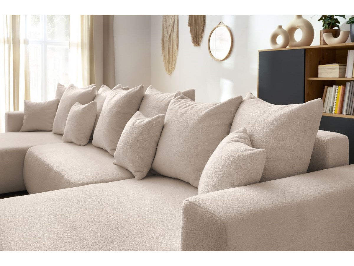 Colțar Panoramic Extensibil LIVIGNO, cu ladă de depozitare, 386x153x95 cm - Prestigehome.ro - Canapea - Prestige #color_Bej-Anthology