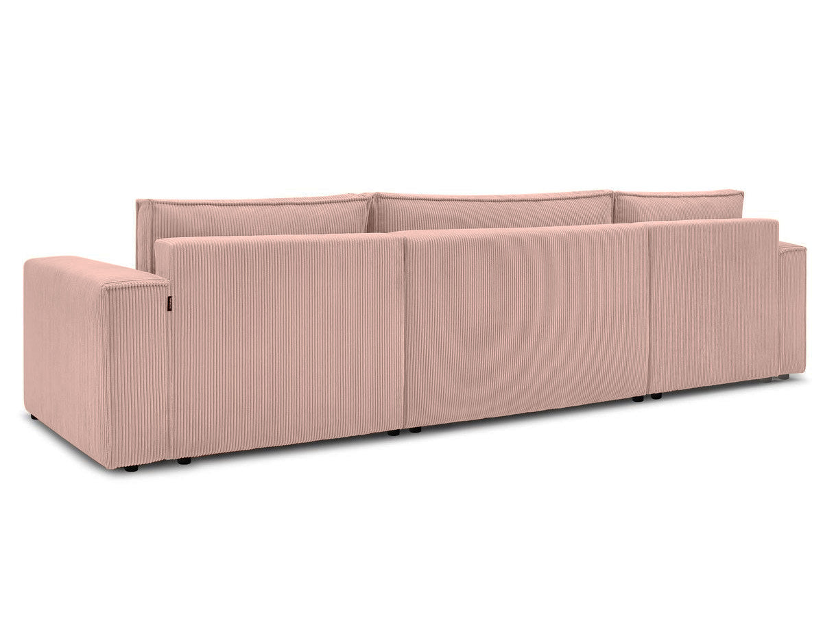 Colțar in formă de U Extensibil CLOUD, cu ladă de depozitare, 384x148x88cm - Prestigehome.ro - Coltar - Prestige - #color_Roz-Zoom