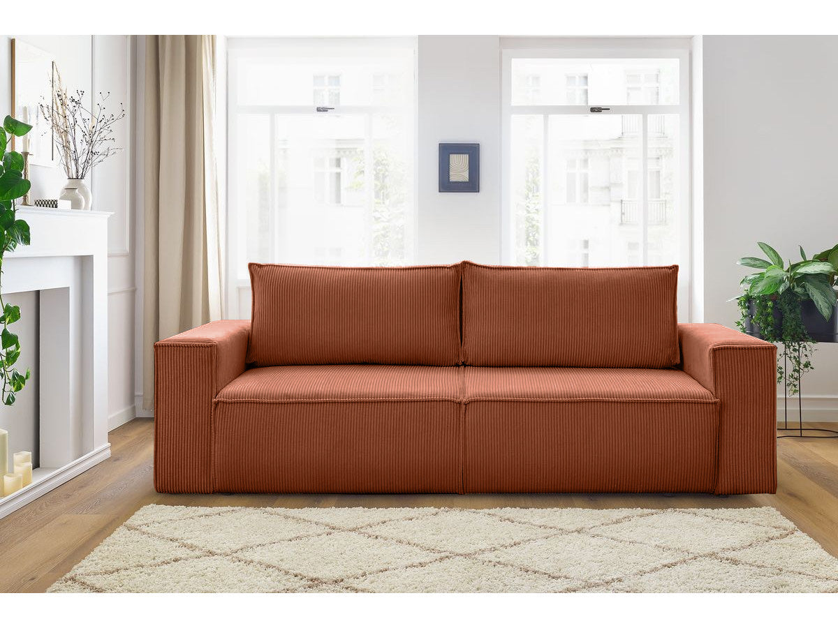 Canapea Extensibila 3 locuri Cloud, cu lada de depozitare, 240x87x85 cm - Prestigehome.ro - Canapea - Prestige - #color_Caramiziu-Zoom