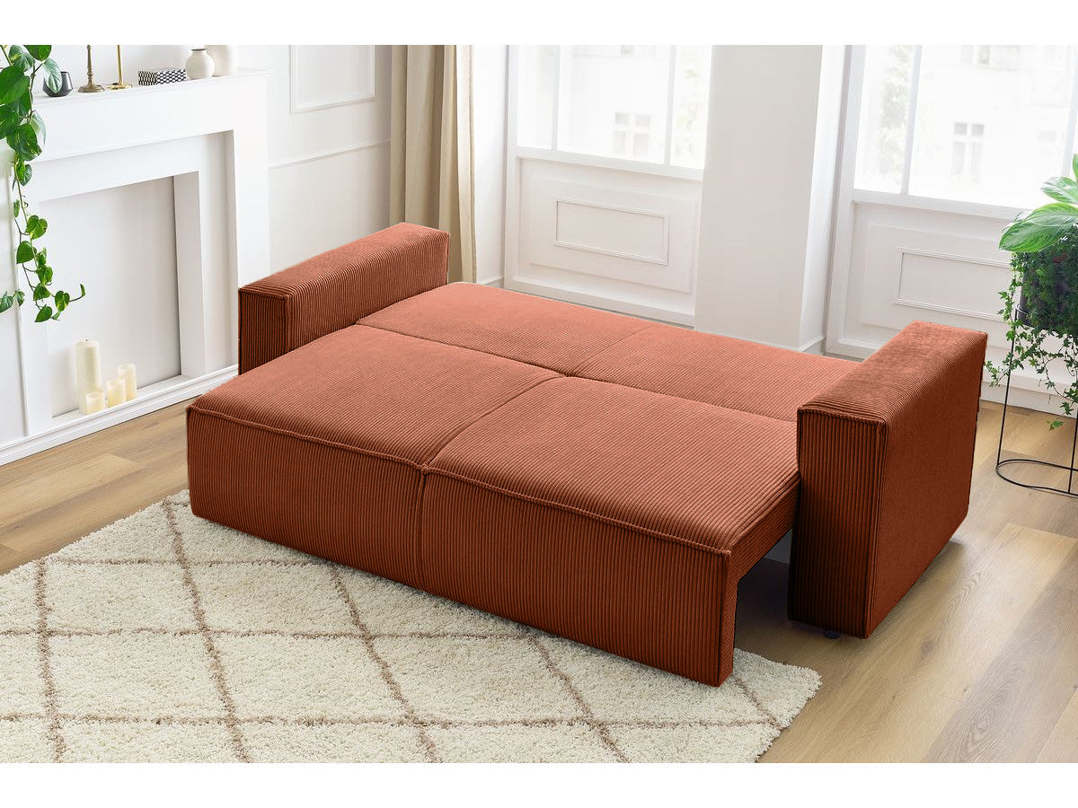 Canapea Extensibila 3 locuri Cloud, cu lada de depozitare, 240x87x85 cm - Prestigehome.ro - Canapea - Prestige - #color_Caramiziu-Zoom