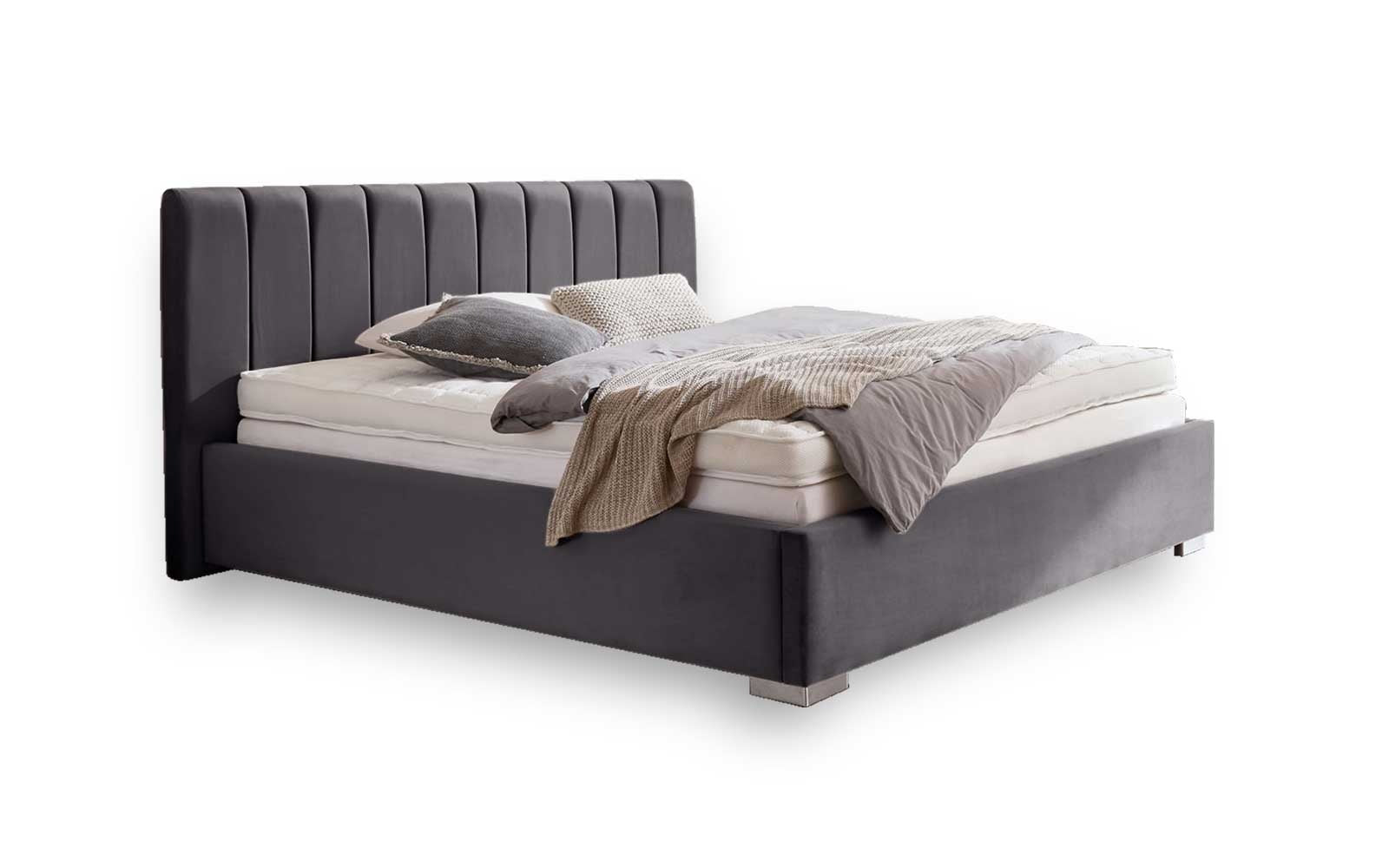 Pachet Pat + Saltea 120x200 Premium Single-Seturi Paturi + Saltele-Prestige Home-Swing-Antracit-Prestige Home