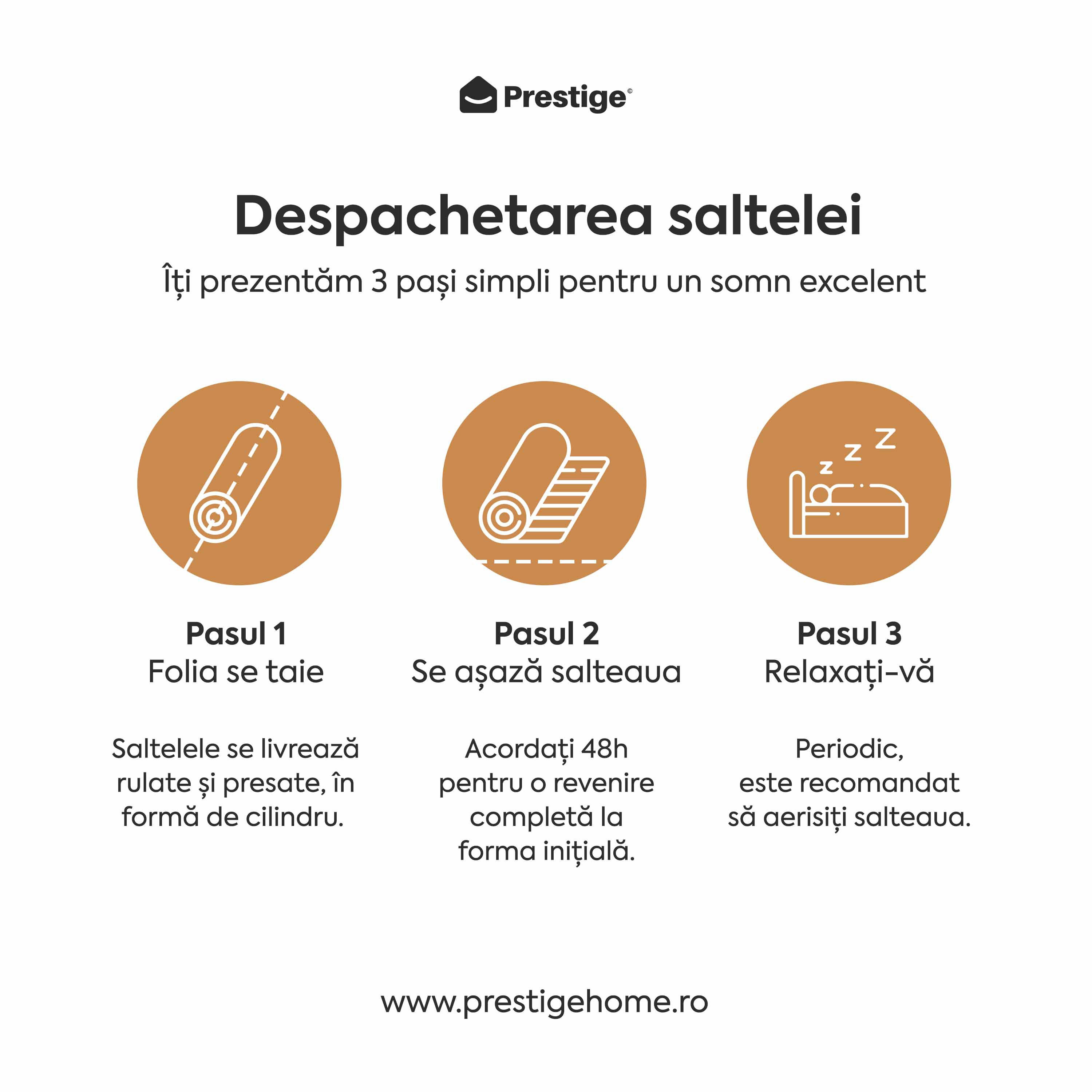 Saltea SAPPHIRE PLUS, 14+5 Memory, spumă poliuretanică elastică, spumă cu memorie, husă antibacteriană, superortopedică, Grosime 21 cm - Prestige Home