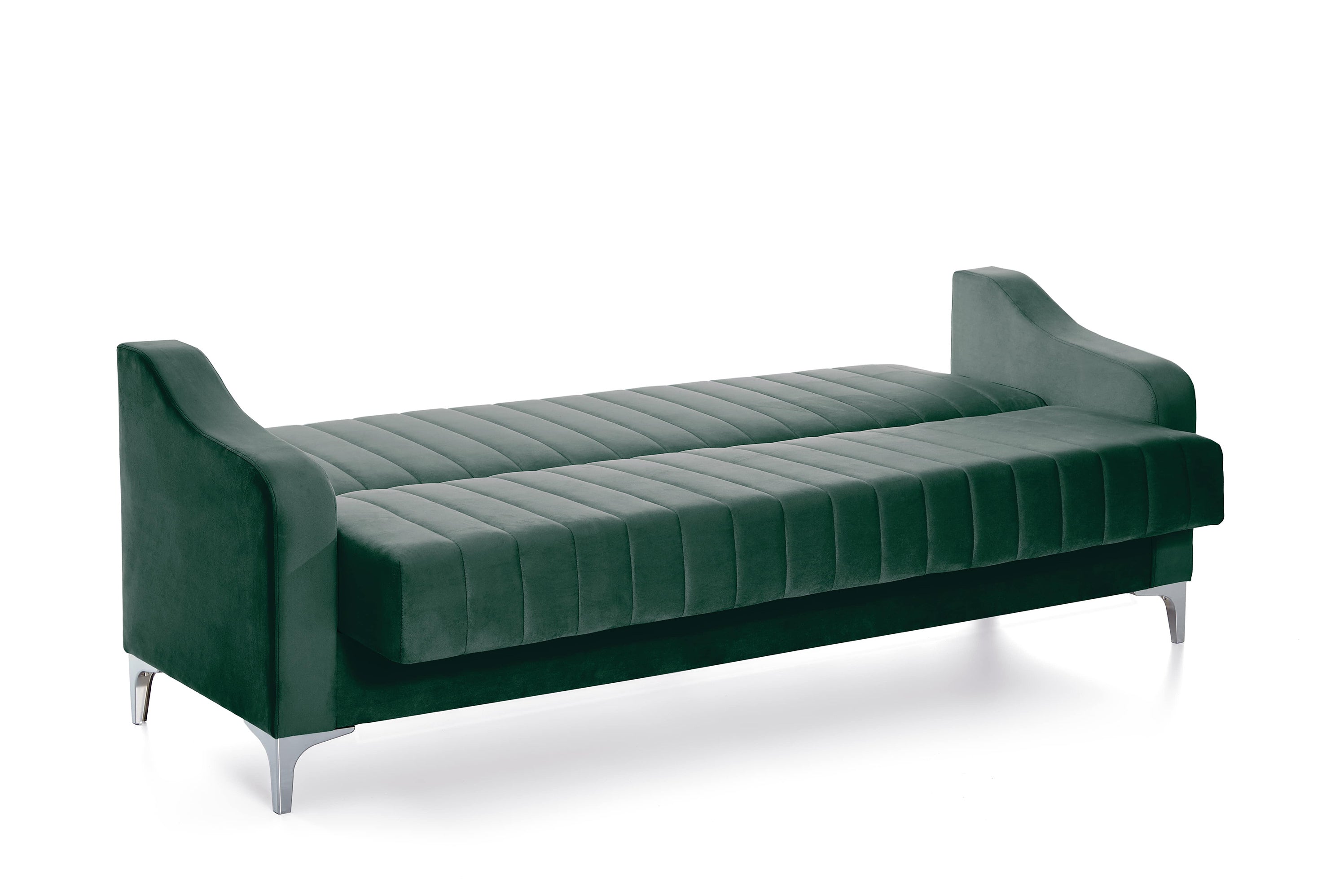 Canapea Extensibila 3 locuri AQUA, cu lada de depozitare, 212x70x97 cm - Prestigehome.ro - Canapea - Prestige - #color_swing-verde