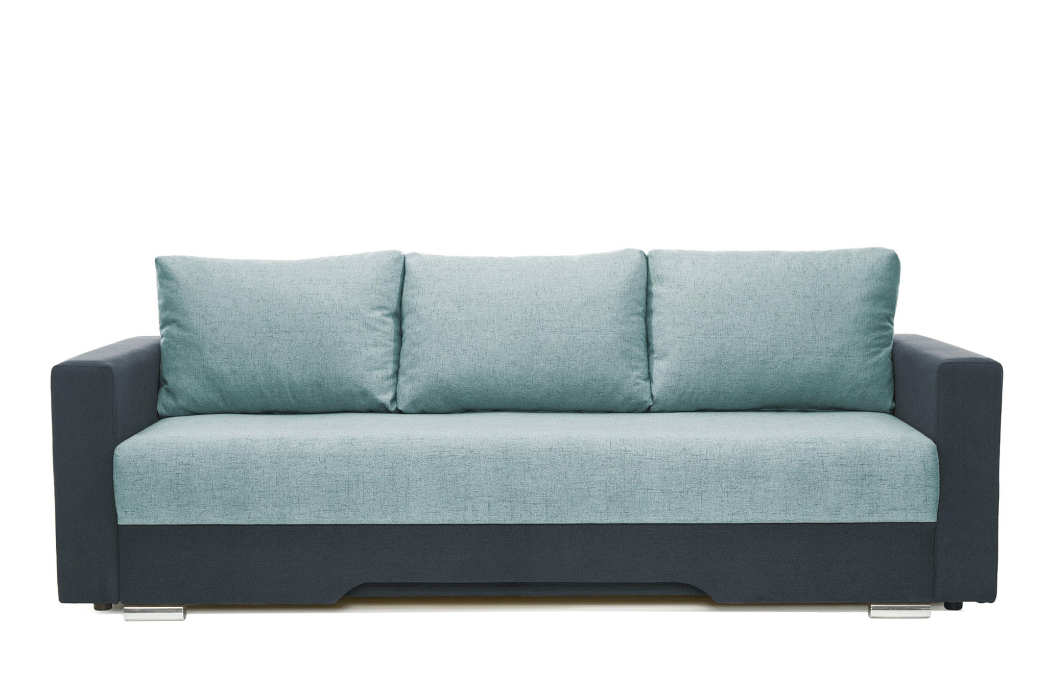 Canapea Extensibila 3 locuri Cesar, cu lada de depozitare, 220x90x85 cm - Prestigehome.ro - Canapea - Prestige #color_menta-albastru